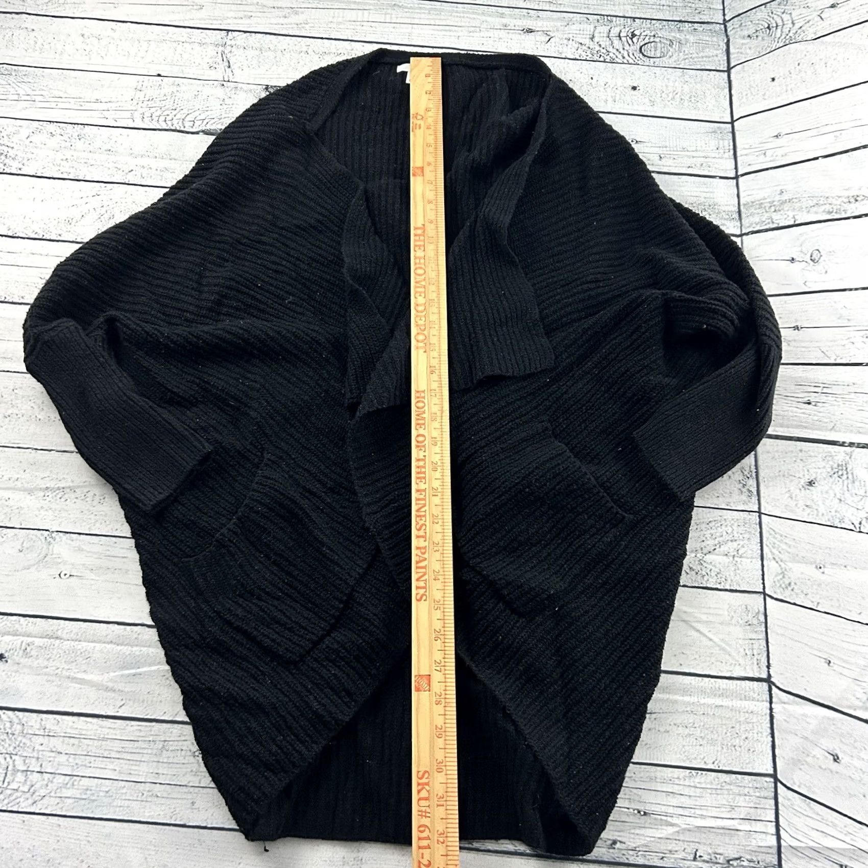 Vintage BP Open Front Cotton Cardigan Sweater Women's Small Black Size S / US 4 / IT 40 - 3 Thumbnail