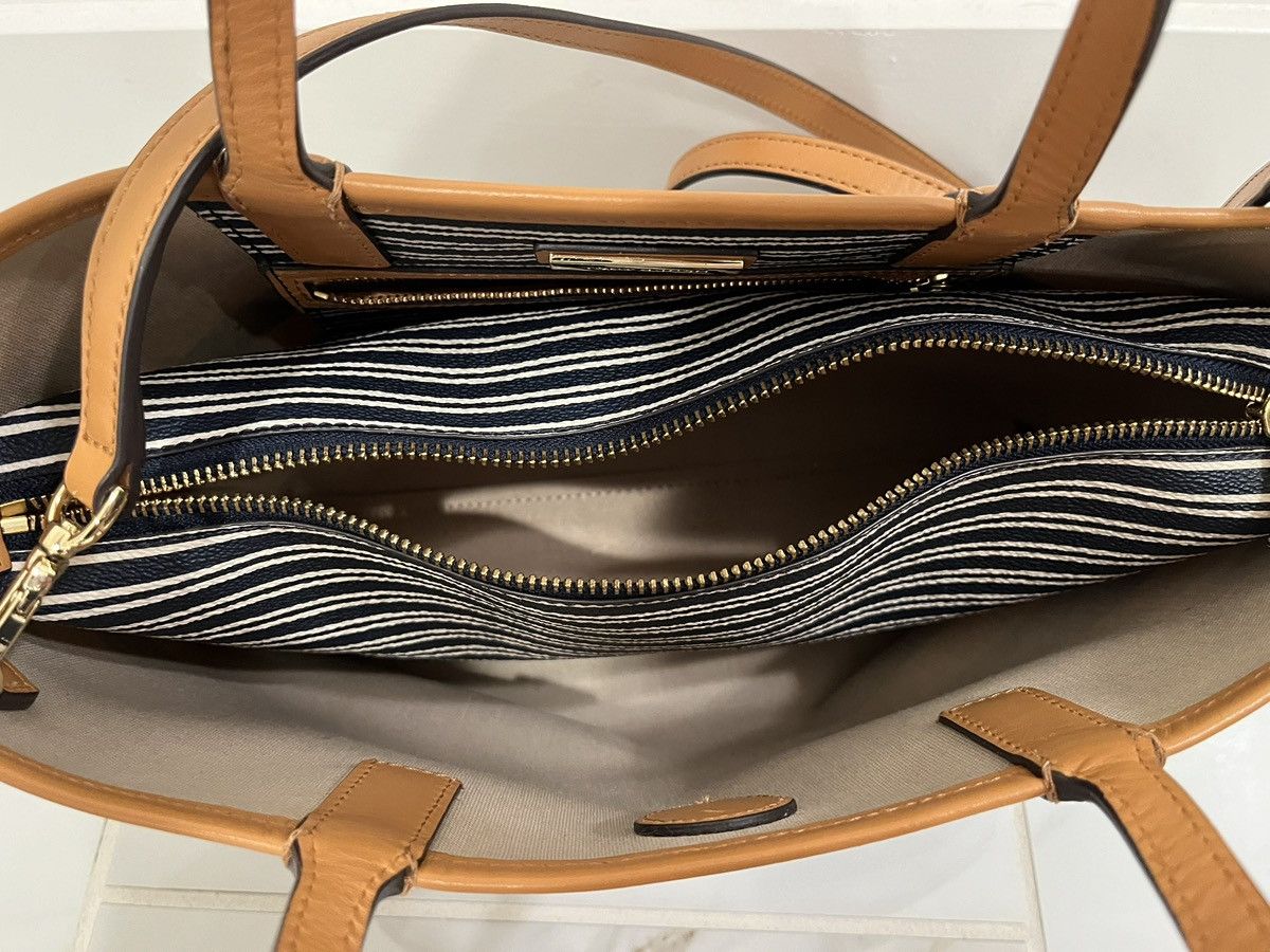 Tory Burch Tory Burch Kerrington Tote Navy/White Stripe Size ONE SIZE - 5 Thumbnail
