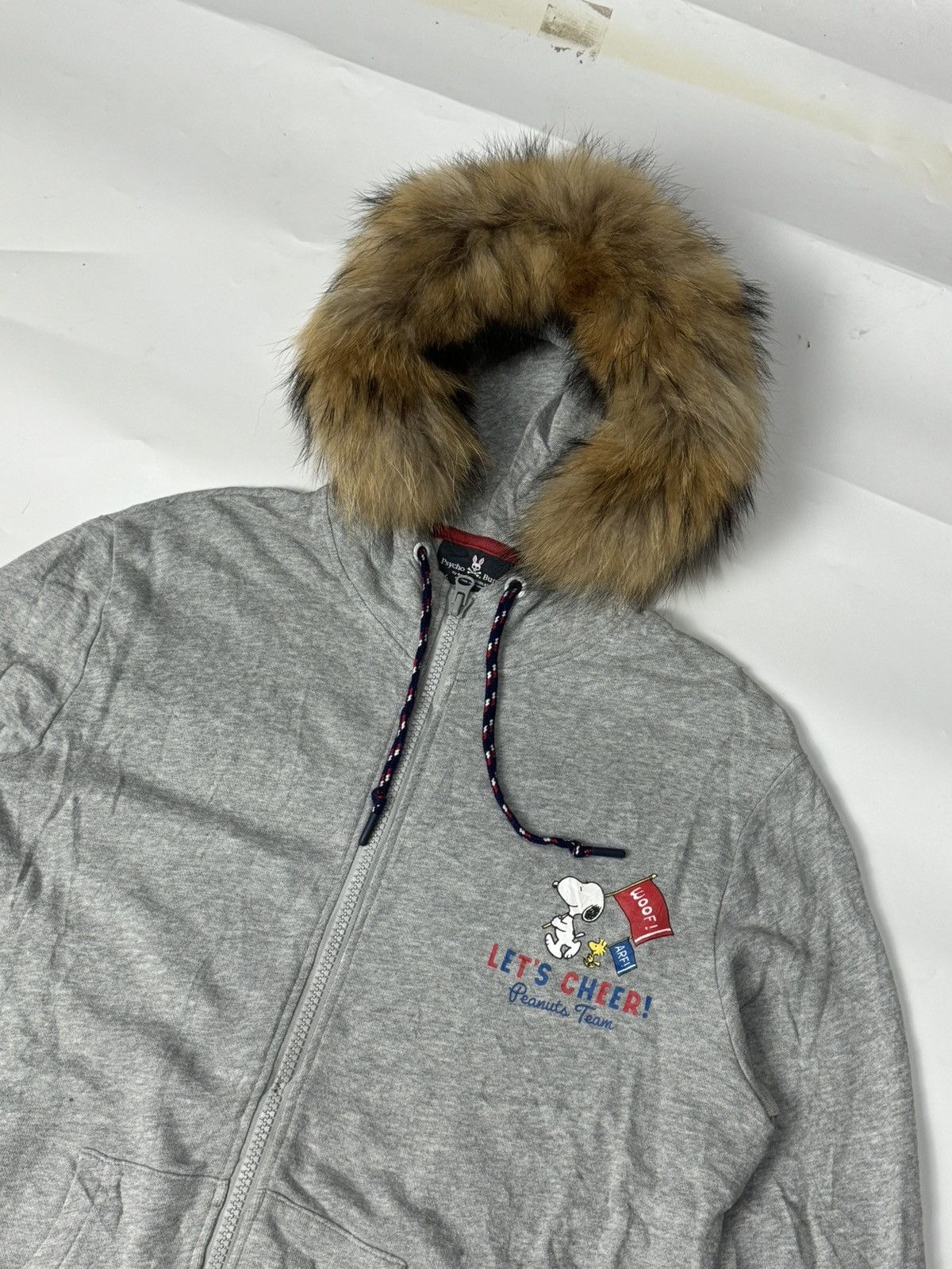 Fur ZipHoodie Psycho Bunny Peanuts