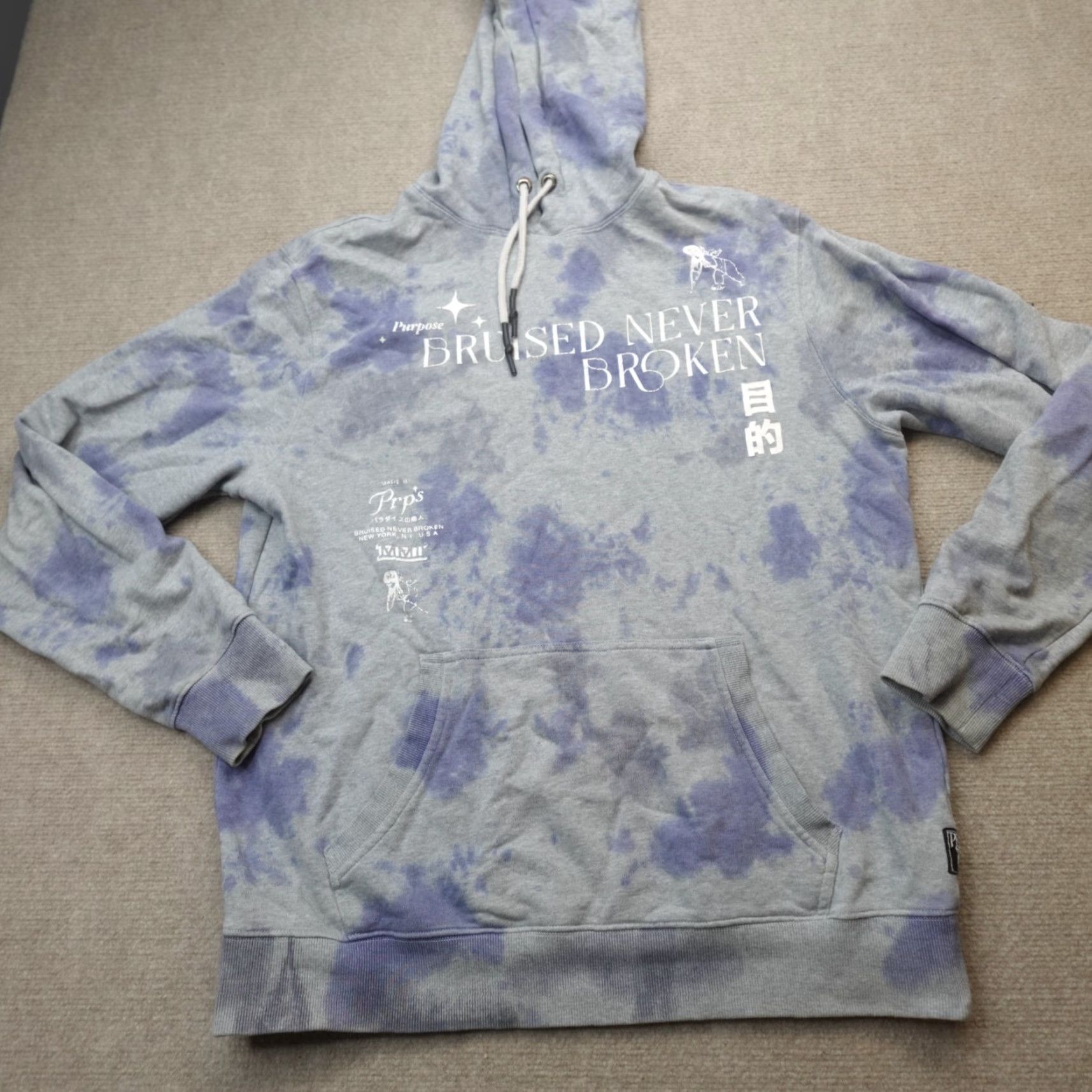 Prps Prps Sweatshirt Large Blue Gray Pullover Men Regular Hoodie Jersey Cotton Sweatshirt Size US L / EU 52-54 / 3 - 5 Thumbnail