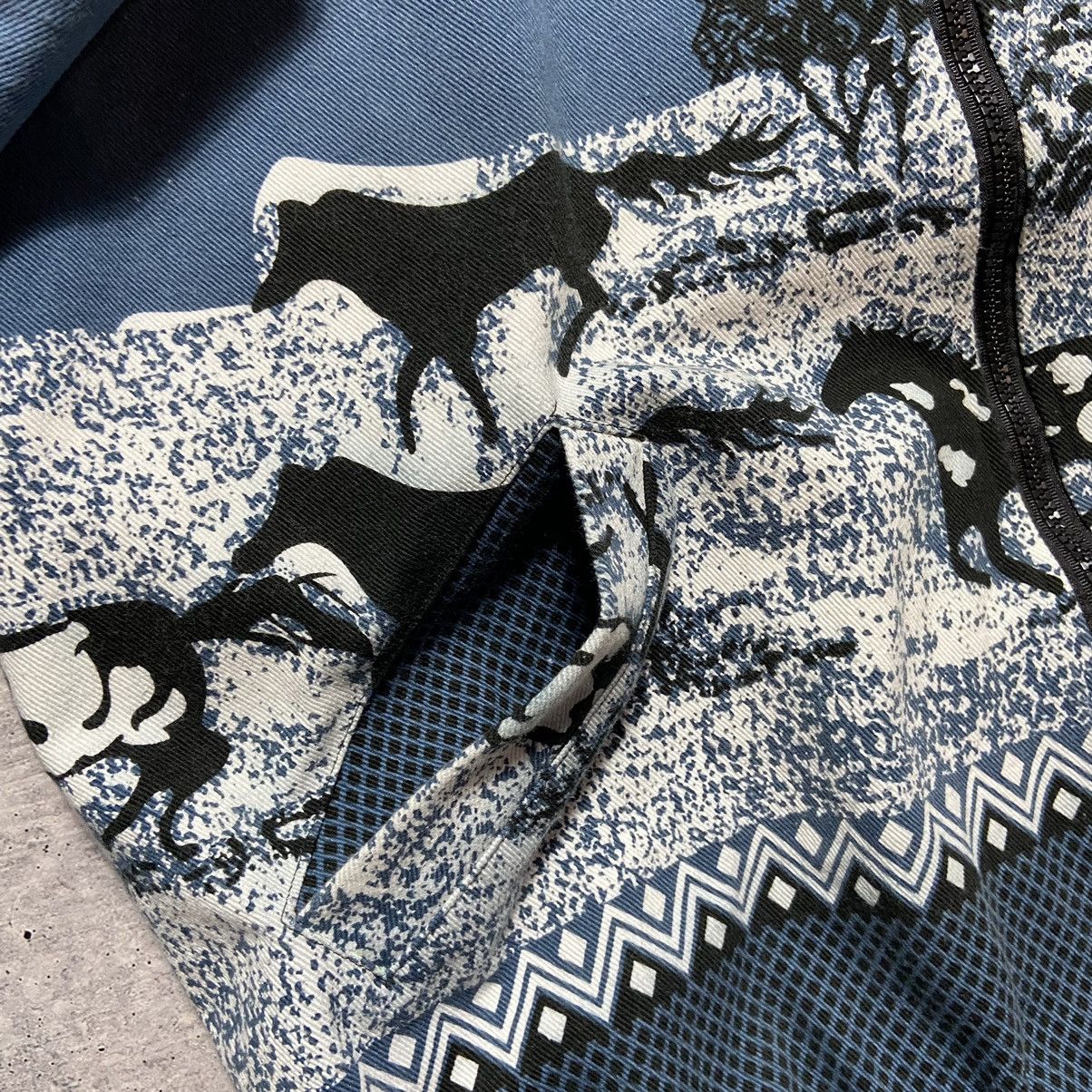 Vintage 📌 Vintage Jacques Lorant “Wild Horses” Denim Jacket Size US L / EU 52-54 / 3 - 6 Thumbnail