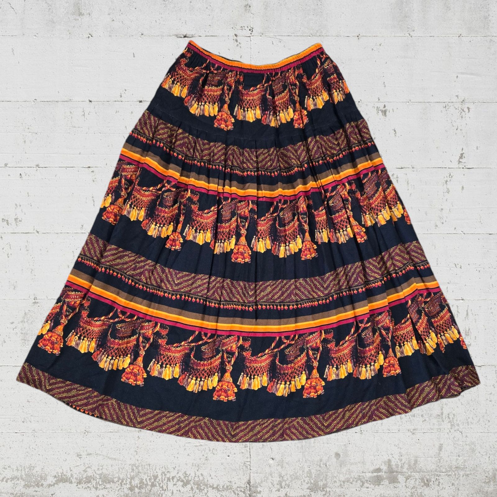 Vintage Vintage 80s Tapestry Print Skirt Set Size 12 Size 34" / US 12 / IT 48 - 14 Thumbnail