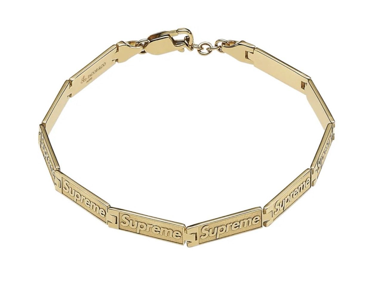 Jacob & Co. × Supreme Supreme x Jacob & Co Link Bracelet 14k Gold - L/XL Size ONE SIZE - 9 Thumbnail