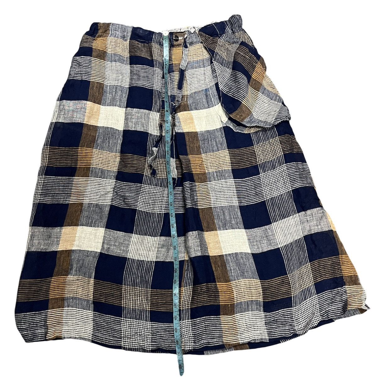 Issey Miyake Vintage plantation skirt by issey miyake colour plaid Size 31" - 10 Thumbnail