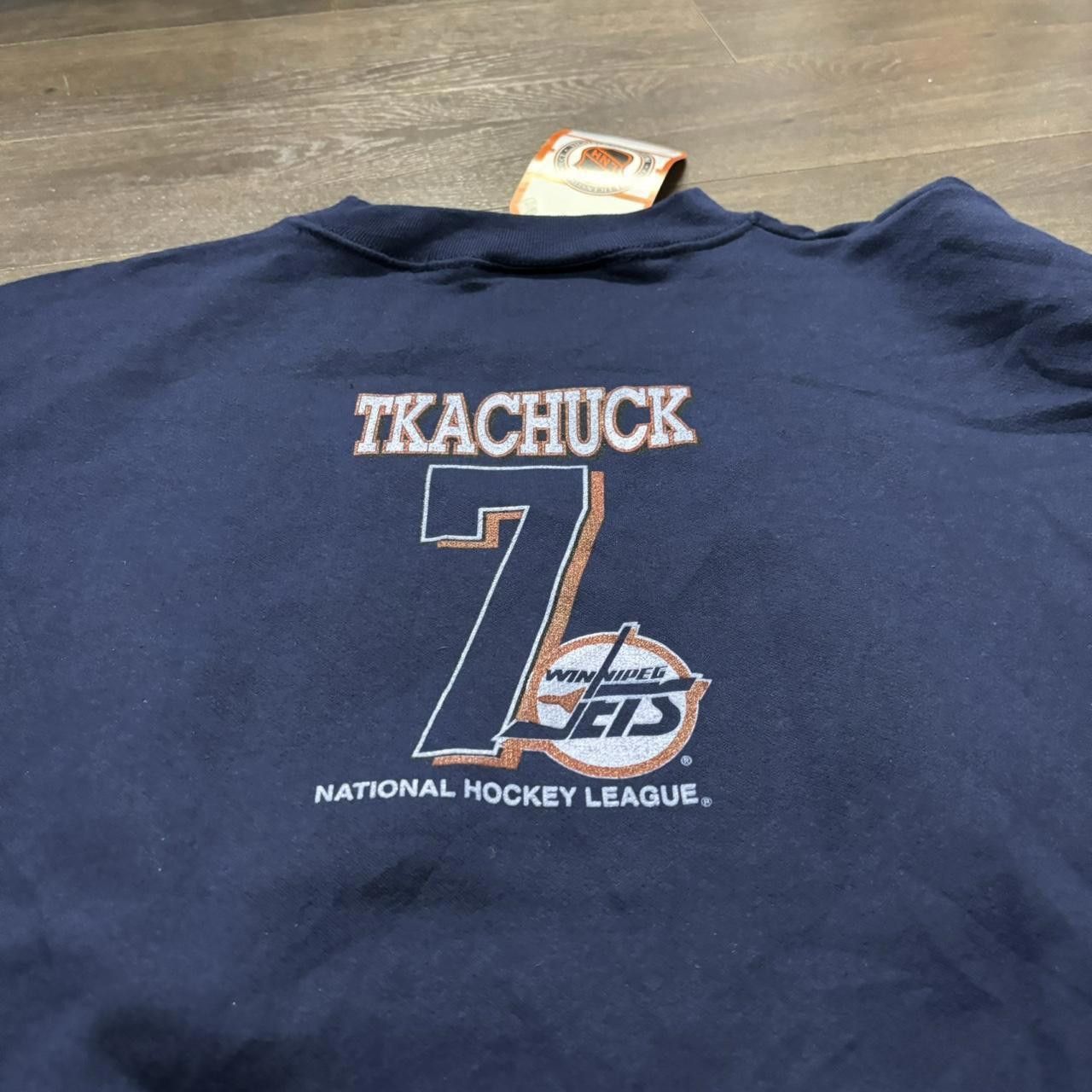 Designer Vintage Keith Tkachuck Winnipeg Jets Crewneck Sweatshirt M/L Size US L / EU 52-54 / 3 - 4 Thumbnail