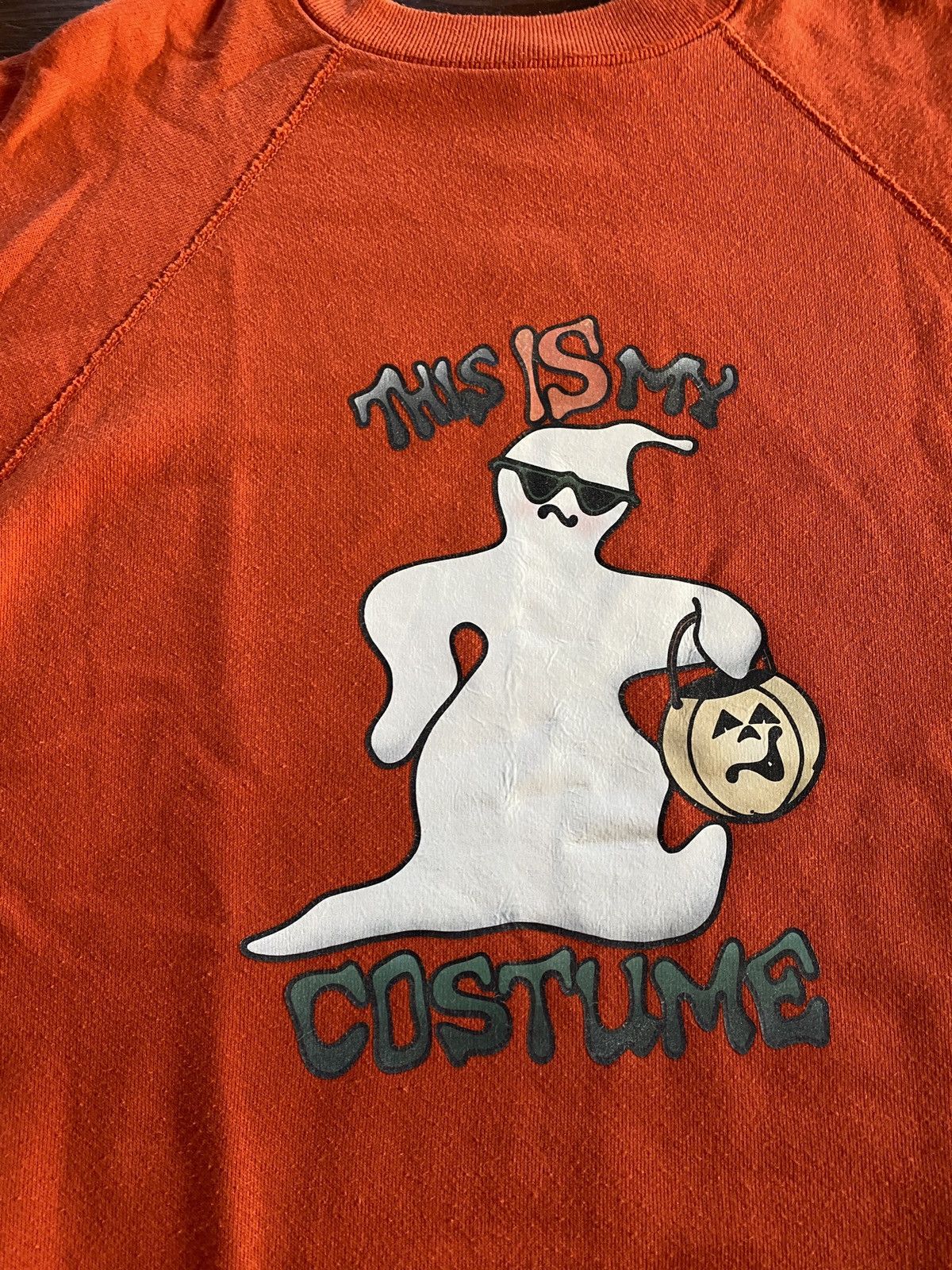 Tultex Vintage 90’s My Costume Halloween Ghost Crewneck Sweatshirt Size US L / EU 52-54 / 3 - 3 Thumbnail