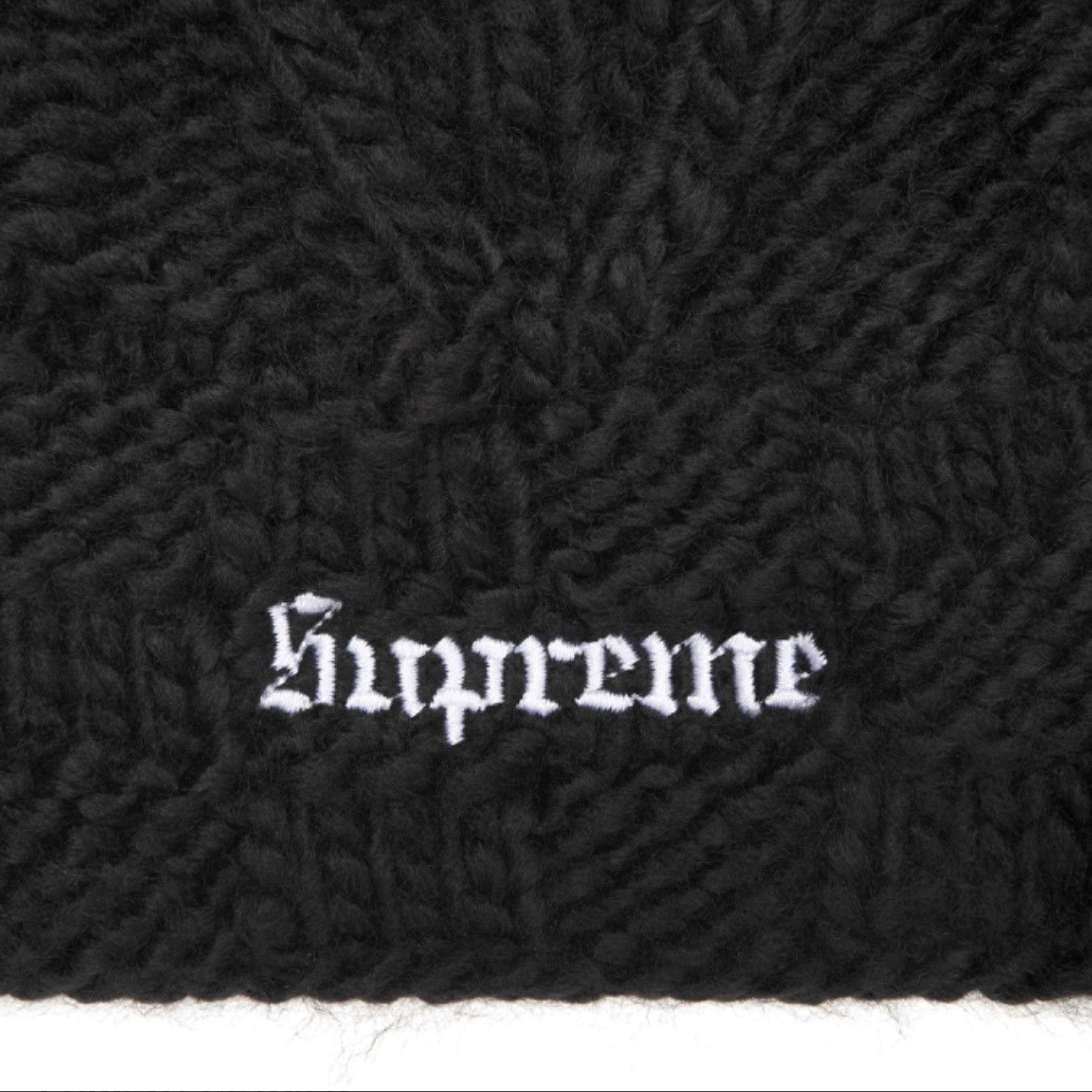 Supreme Supreme Block Knit Beanie Black SS25 Handknit Deadstock DS Size ONE SIZE - 2 Thumbnail