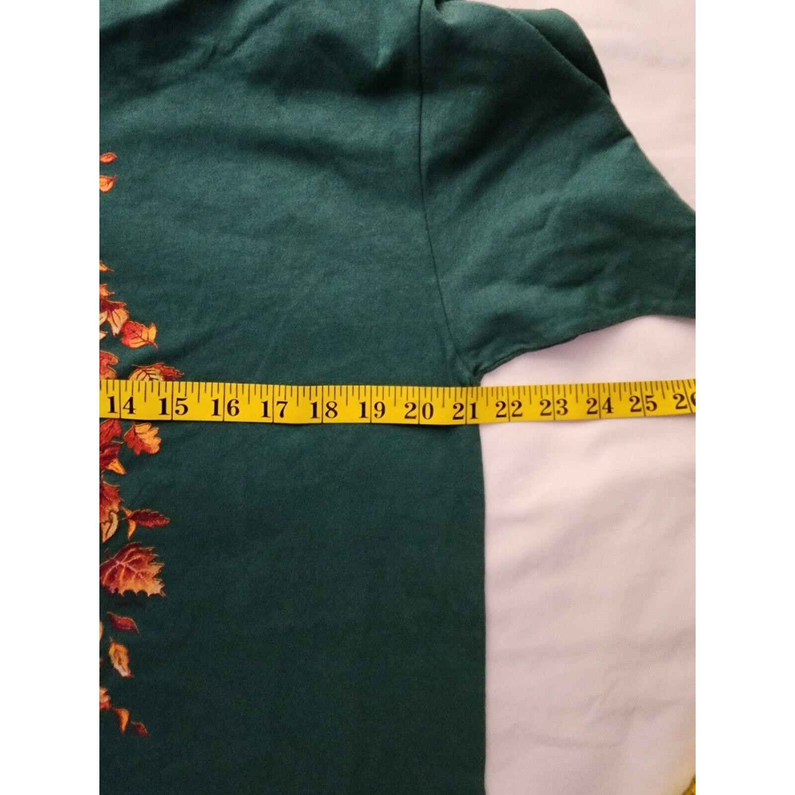 Jerzees Vintage West Virginia Shirt Fall Leave Green T-Shirt Tee VTG Size US L / EU 52-54 / 3 - 7 Thumbnail