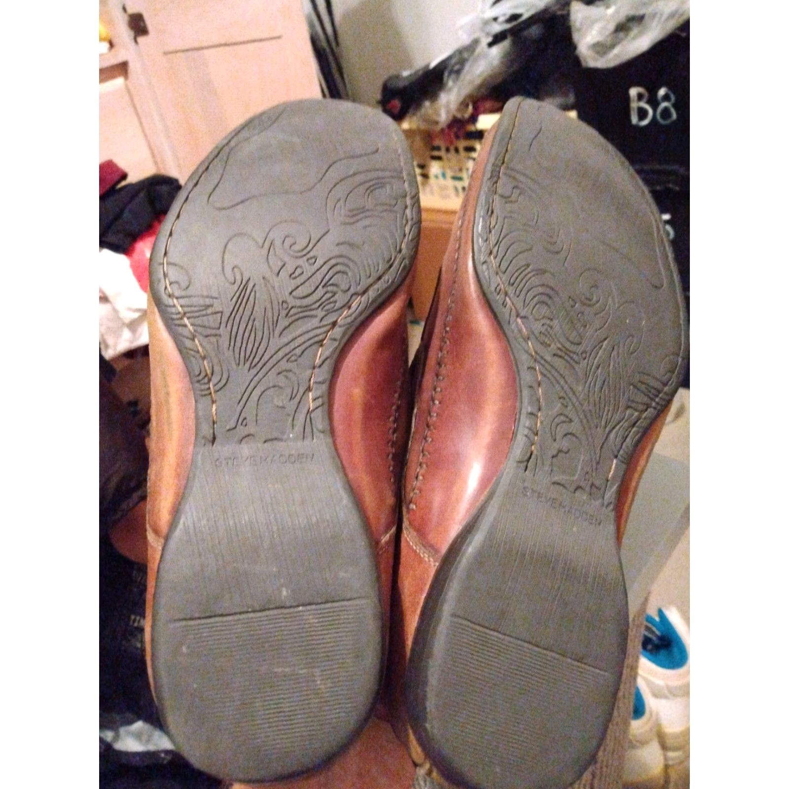 Steve Madden Steve Madden Loafers Square Toe Men Size 9 Light Brown Dress Leather Slip On Shoes Brown Mens Size US 9 / EU 42 - 7 Thumbnail