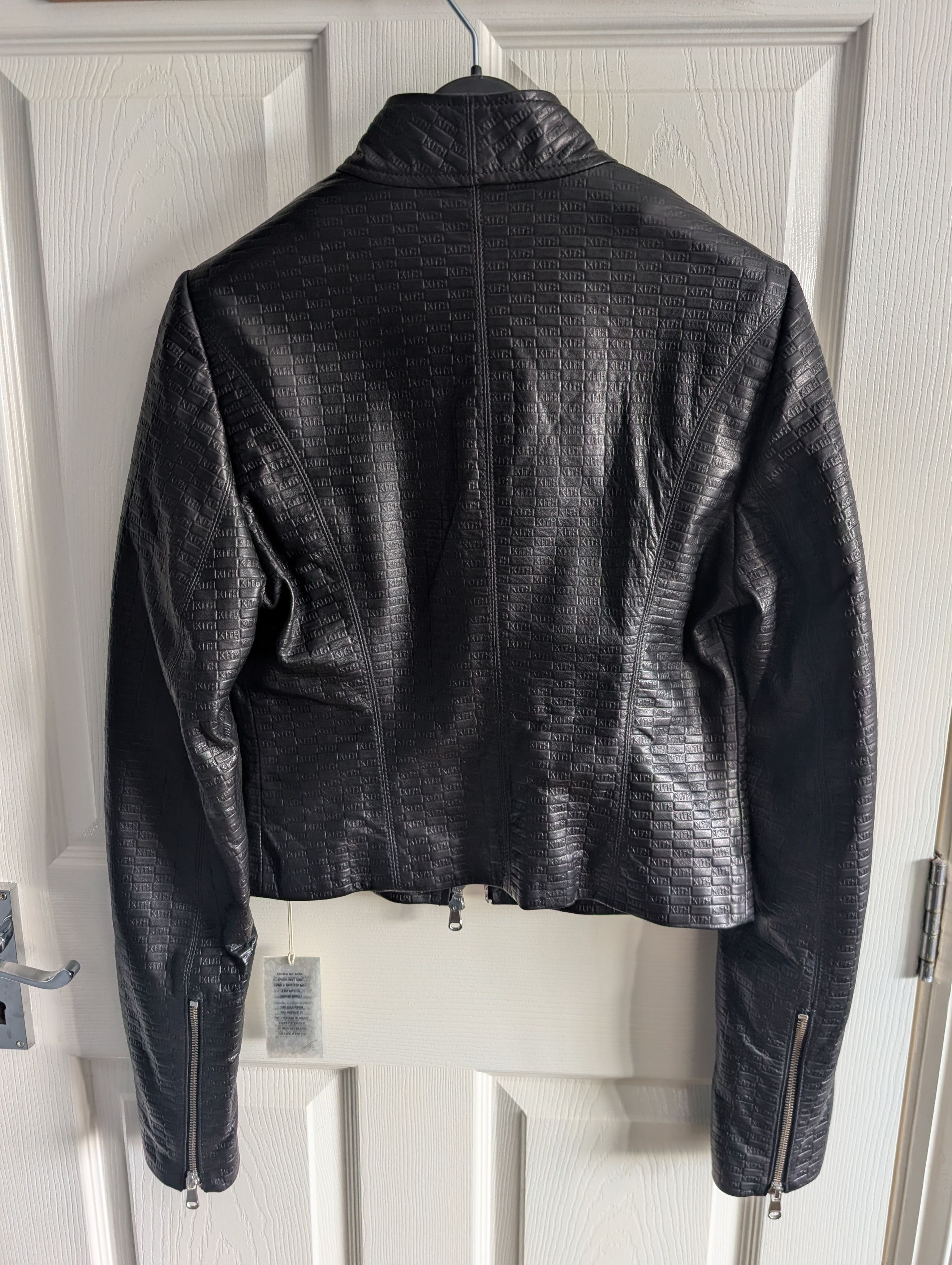 Kith Lisa for Kith Women Nikita Monogram Leather Zip Top Size S / US 4 / IT 40 - 4 Thumbnail