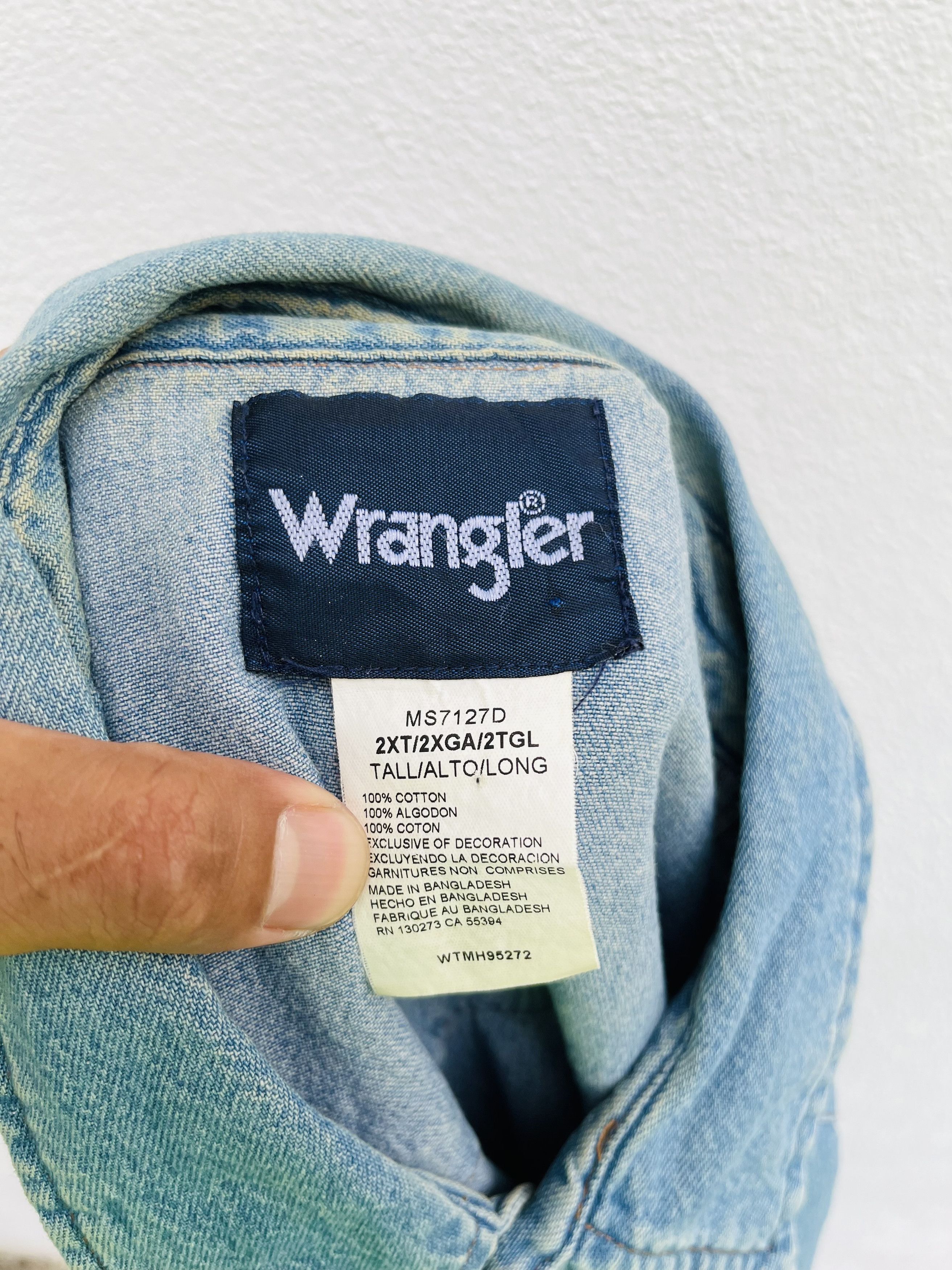 Japanese Brand × Vintage Vintage 90s Wrengler Streetwear Fashion Style Long Sleeve Size US XL / EU 56 / 4 - 11 Thumbnail