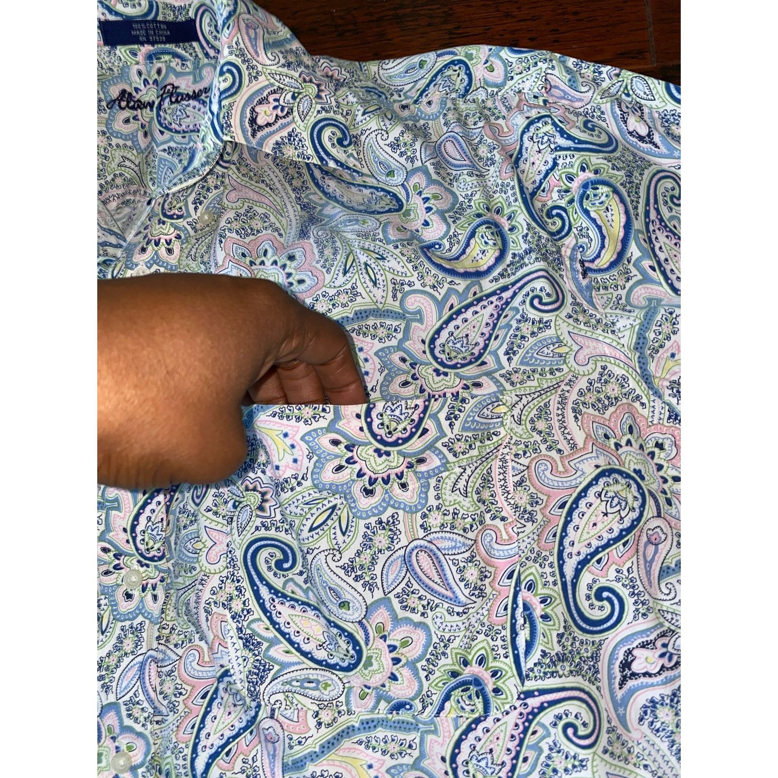 Alan Flusser Alan Flusser Paisley Print Long Sleeved Button Down Shirt Size US L / EU 52-54 / 3 - 12 Thumbnail