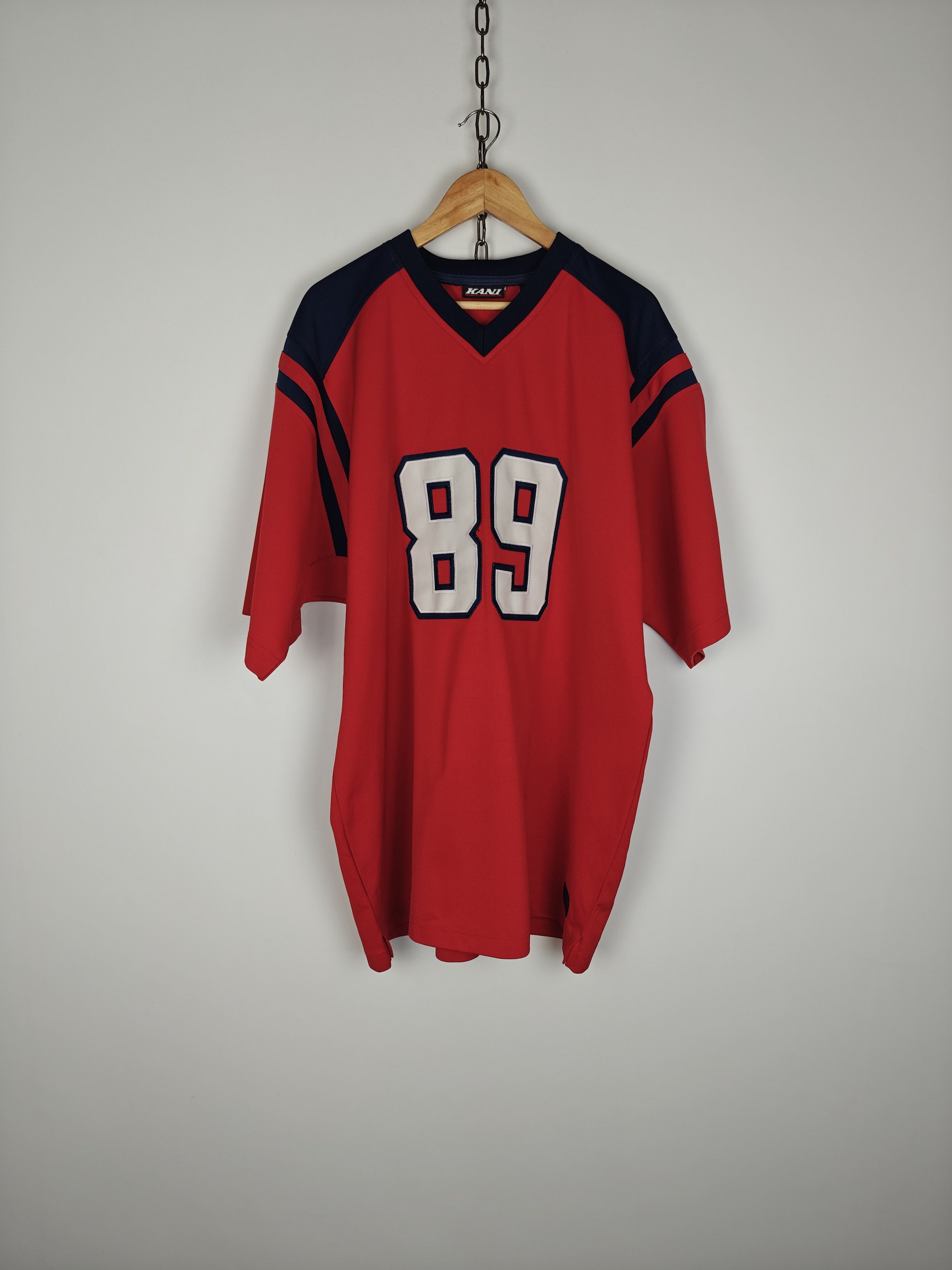 Karl Kani Karl Kani VTG Jersey 89 Tee Red size 2XL Size US XXL / EU 58 / 5 - 2 Thumbnail