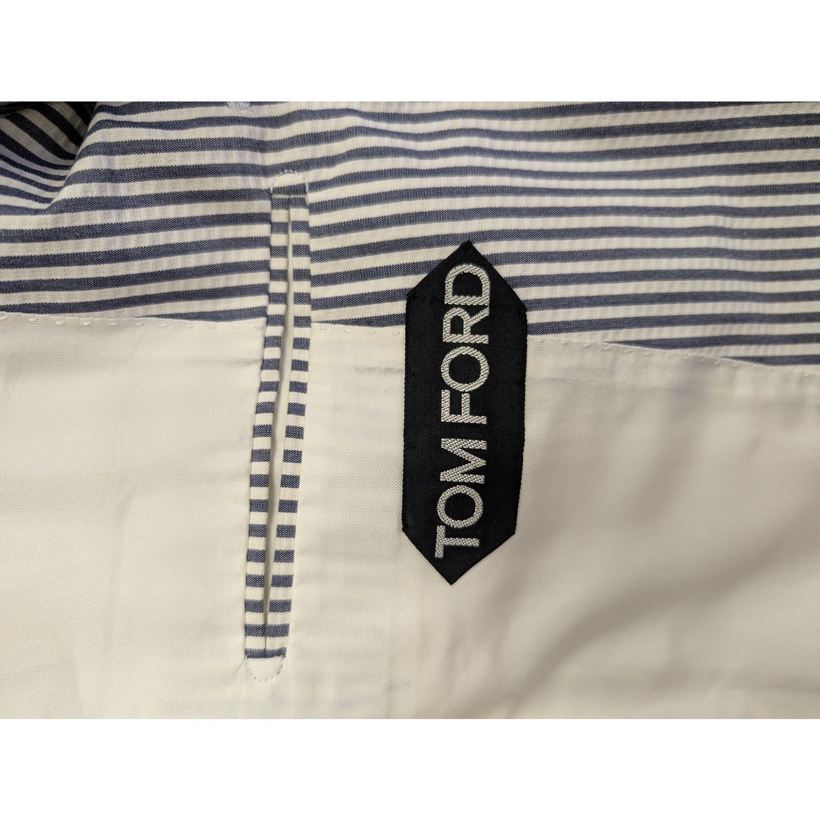 Tom Ford o1rshd1 CC20 Vestes Blousons Blazer Jacket in Blue/White Size US M / EU 48-50 / 2 - 17 Thumbnail