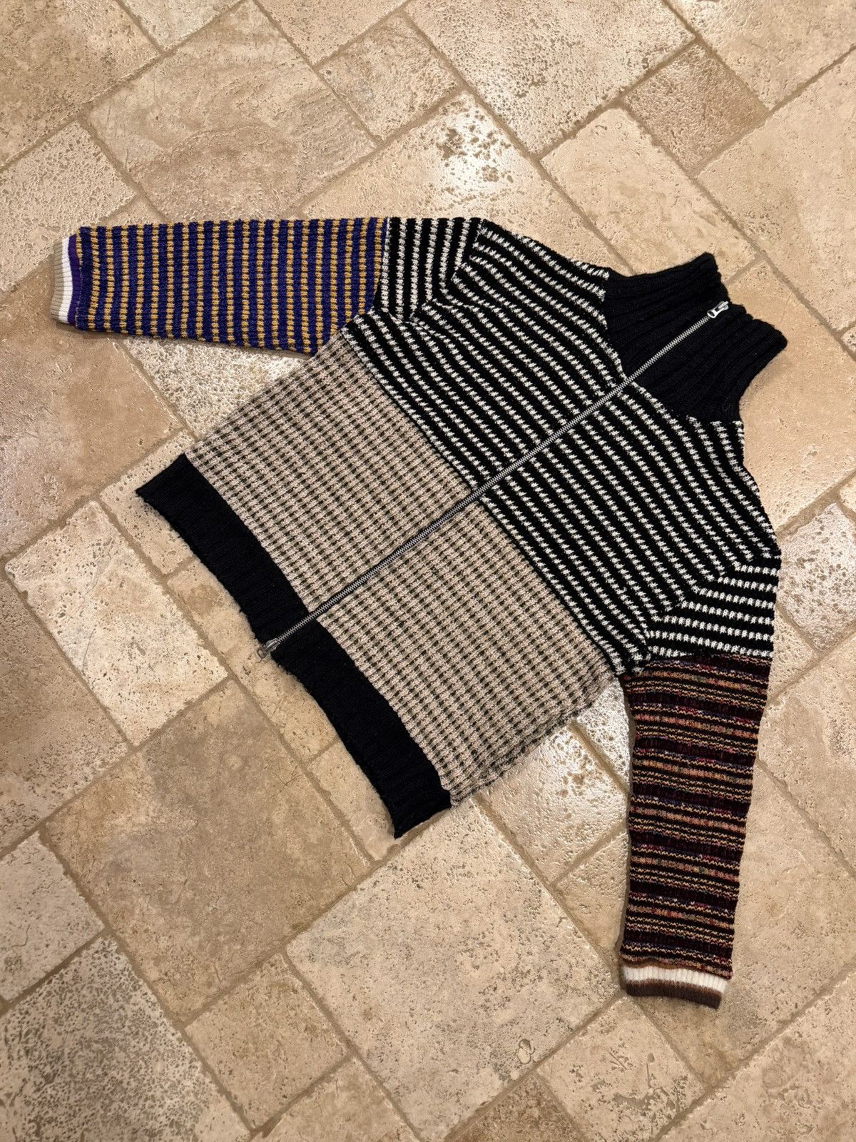 Andersson Bell Andersson Bell Multi Color Zip Up Cardigan Sweater Size US XL / EU 56 / 4 - 4 Thumbnail