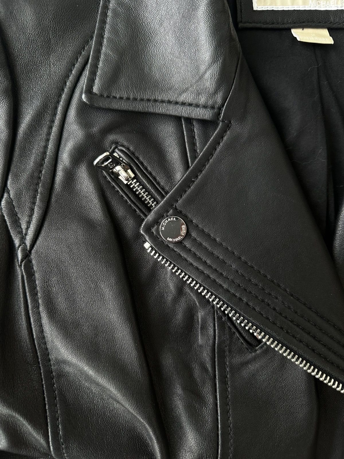 Michael Kors Michael Kors Black Leather Jacket Size M / US 6-8 / IT 42-44 - 3 Thumbnail