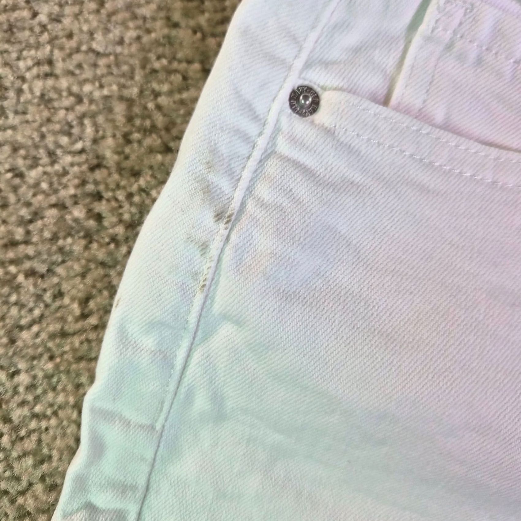 Old Navy Old Navy Womens Jeans White OG Straight High Rise Secret Smooth Pockets Size 2 Size 36" / US 14 / IT 50 - 4 Thumbnail