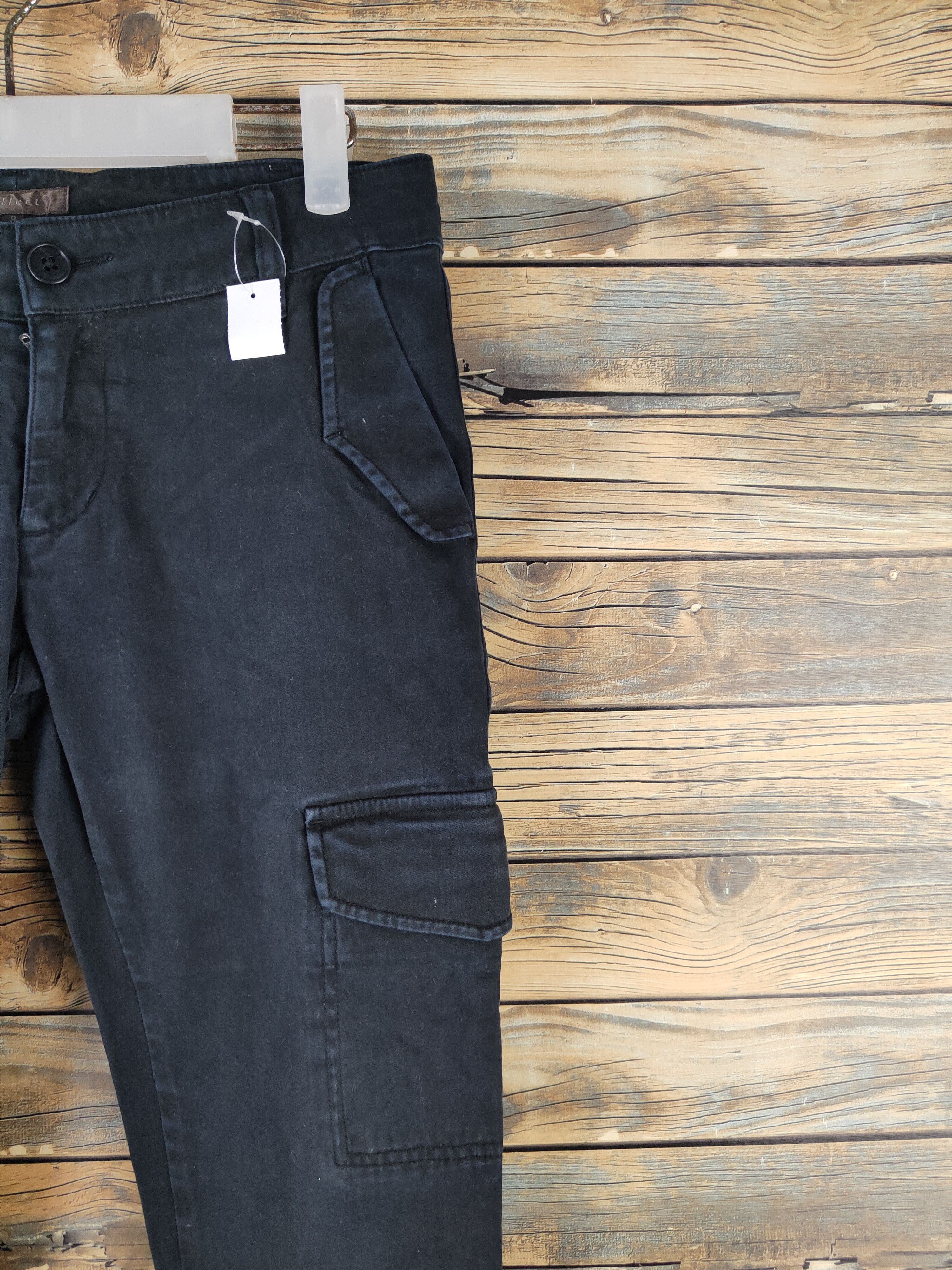 Japanese Brand DL Reflect Black Multipocket Cargo Pants #2373 Size 29" - 5 Thumbnail