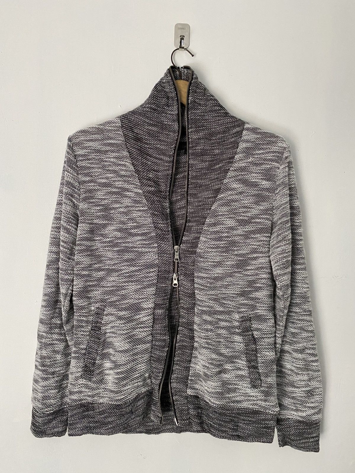 If Six Was Nine × In The Attic × Le Grande Bleu (L.G.B.) Zip up in the attic knit sweater Size US L / EU 52-54 / 3 - 4 Thumbnail