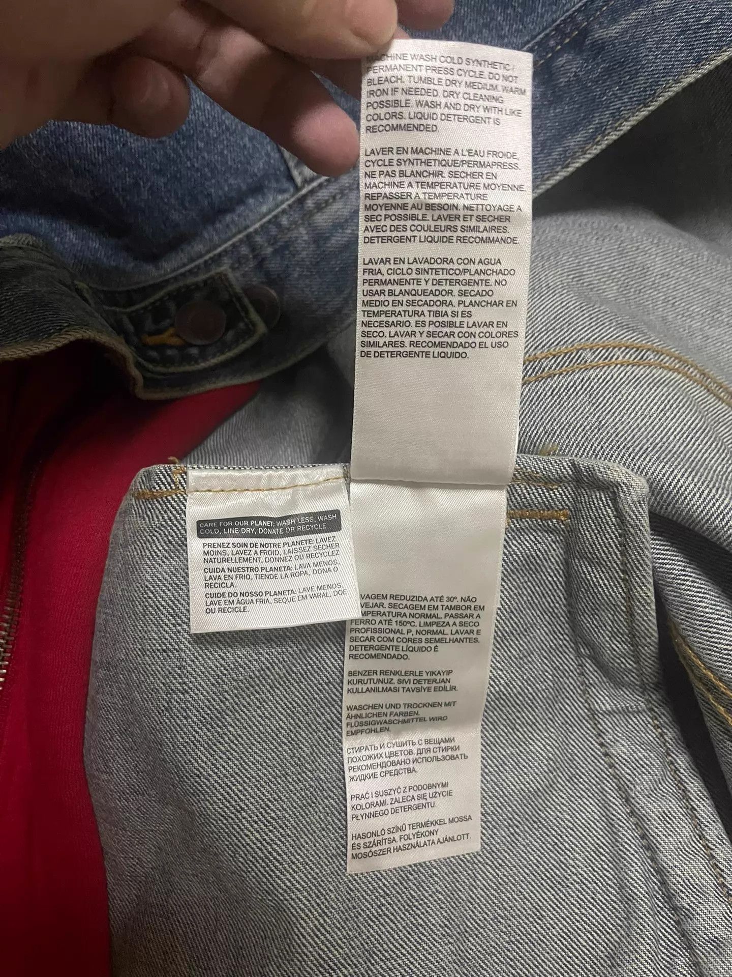 Supreme Supreme x Levi's Red Hood Hooded Denim Jacket XL New Size US XL / EU 56 / 4 - 7 Thumbnail