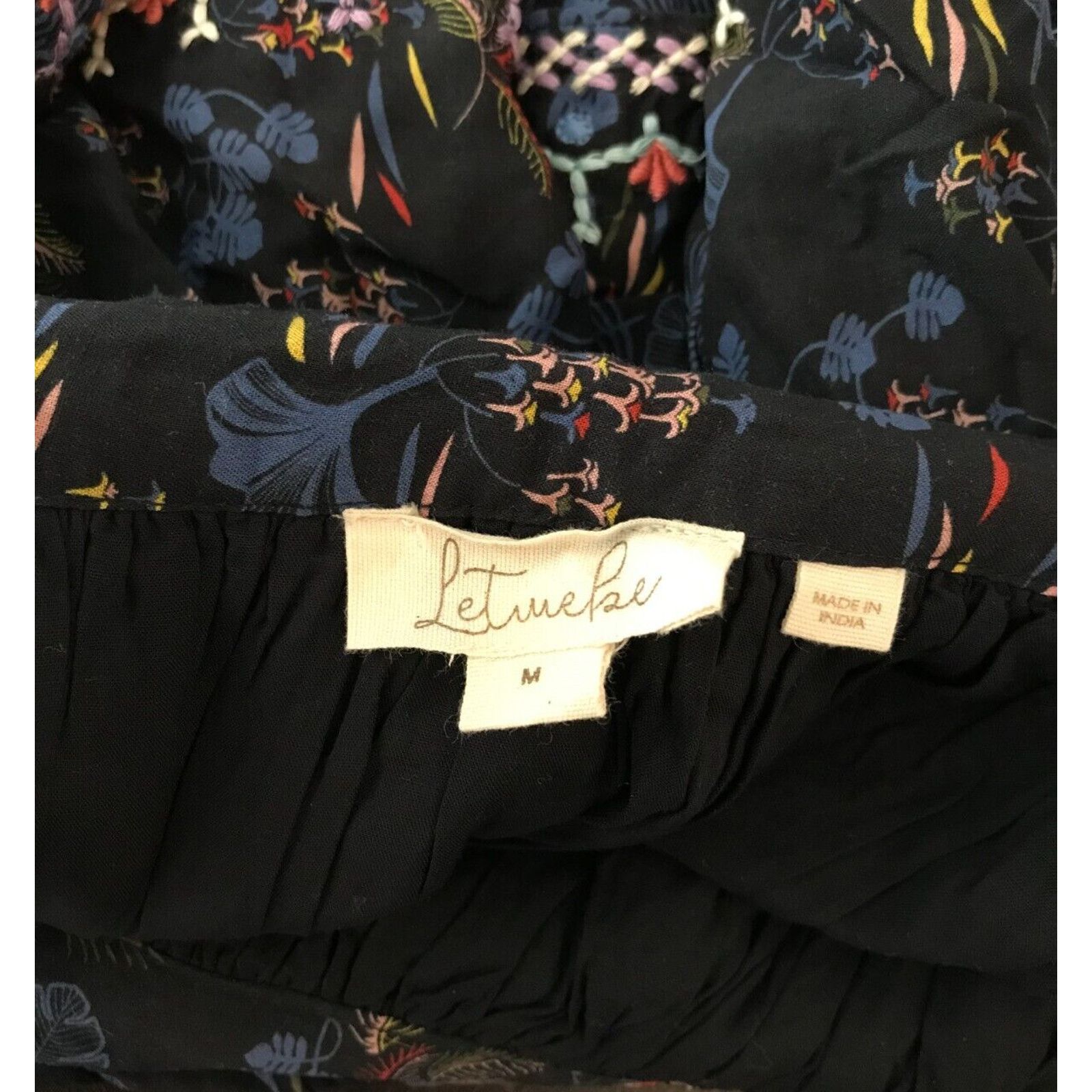 Anthropologie Anthropologie Let Me Be Tiered Boho Floral Print Mini Skirt Size 30" / US 8 / IT 44 - 10 Thumbnail