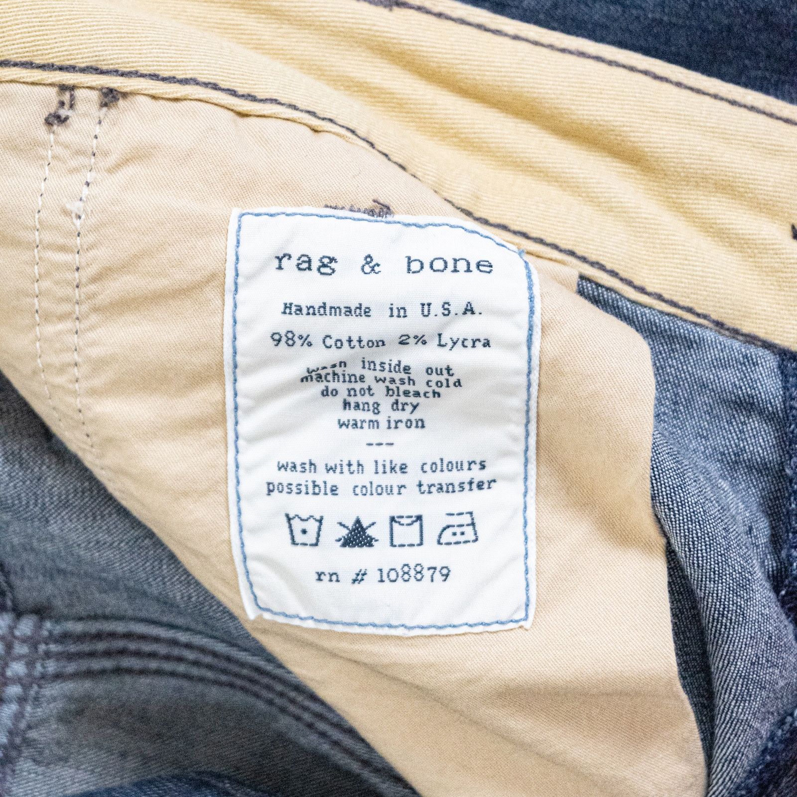 Rag & Bone vtg Rag & Bone Jeans indigo 85 size 31 Handmade in USA Size US 31 - 10 Thumbnail