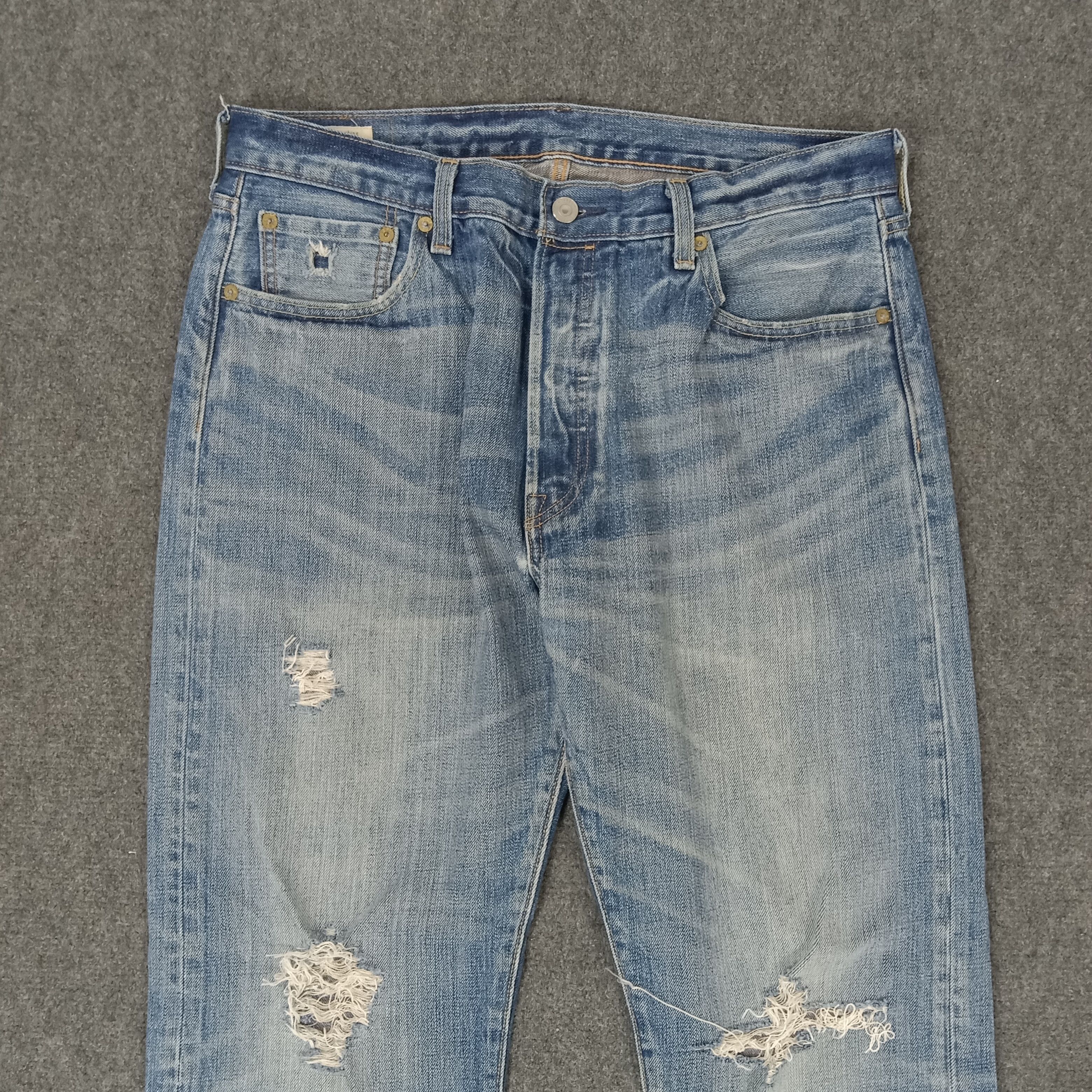 Levi's × Vintage Levi's American Distressed Style Denim Jeans Size US 32 / EU 48 - 2 Thumbnail