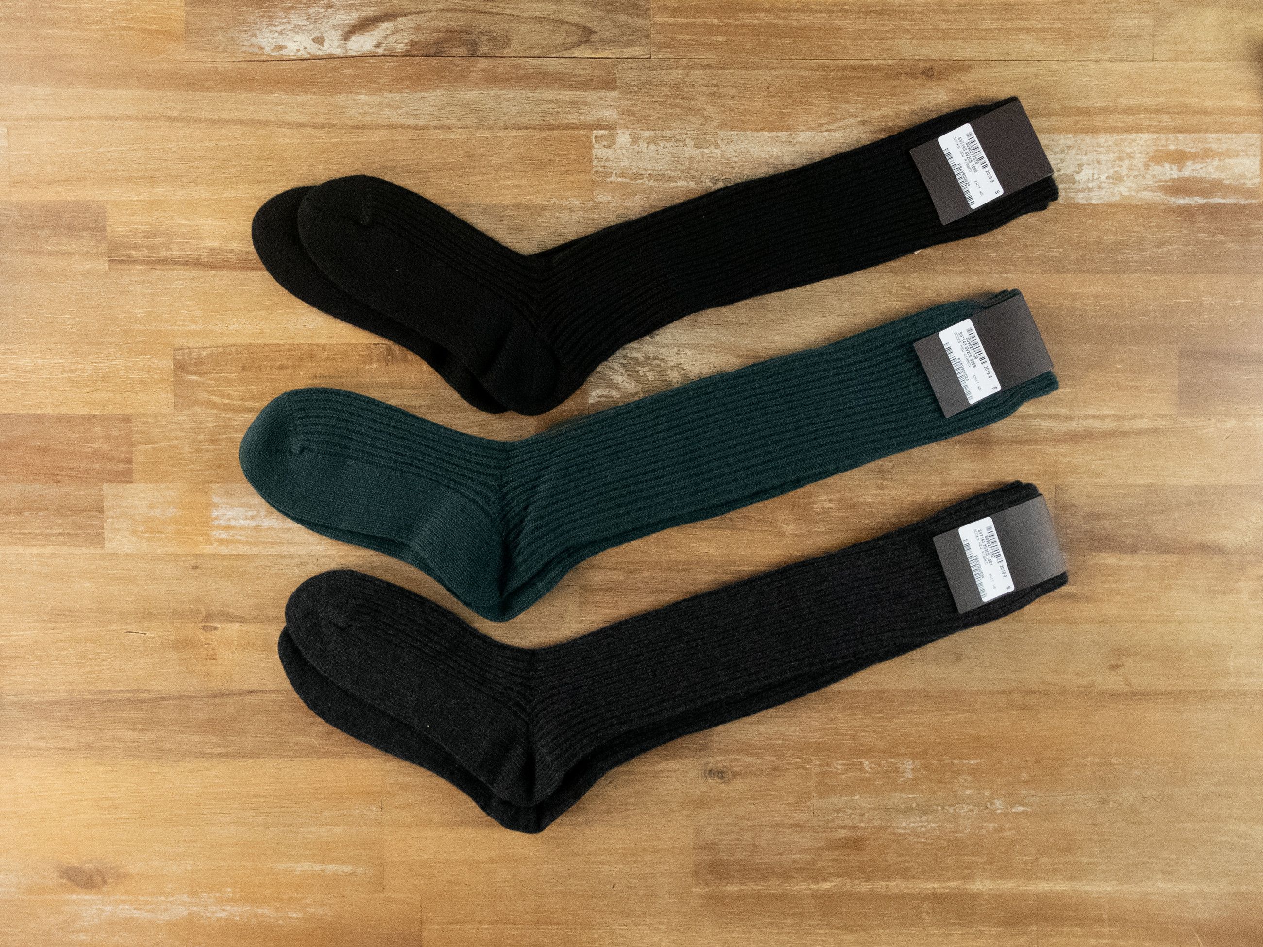 Bottega Veneta BOTTEGA VENETA 3 pairs pure cashmere long socks Small q Size ONE SIZE - 6 Thumbnail