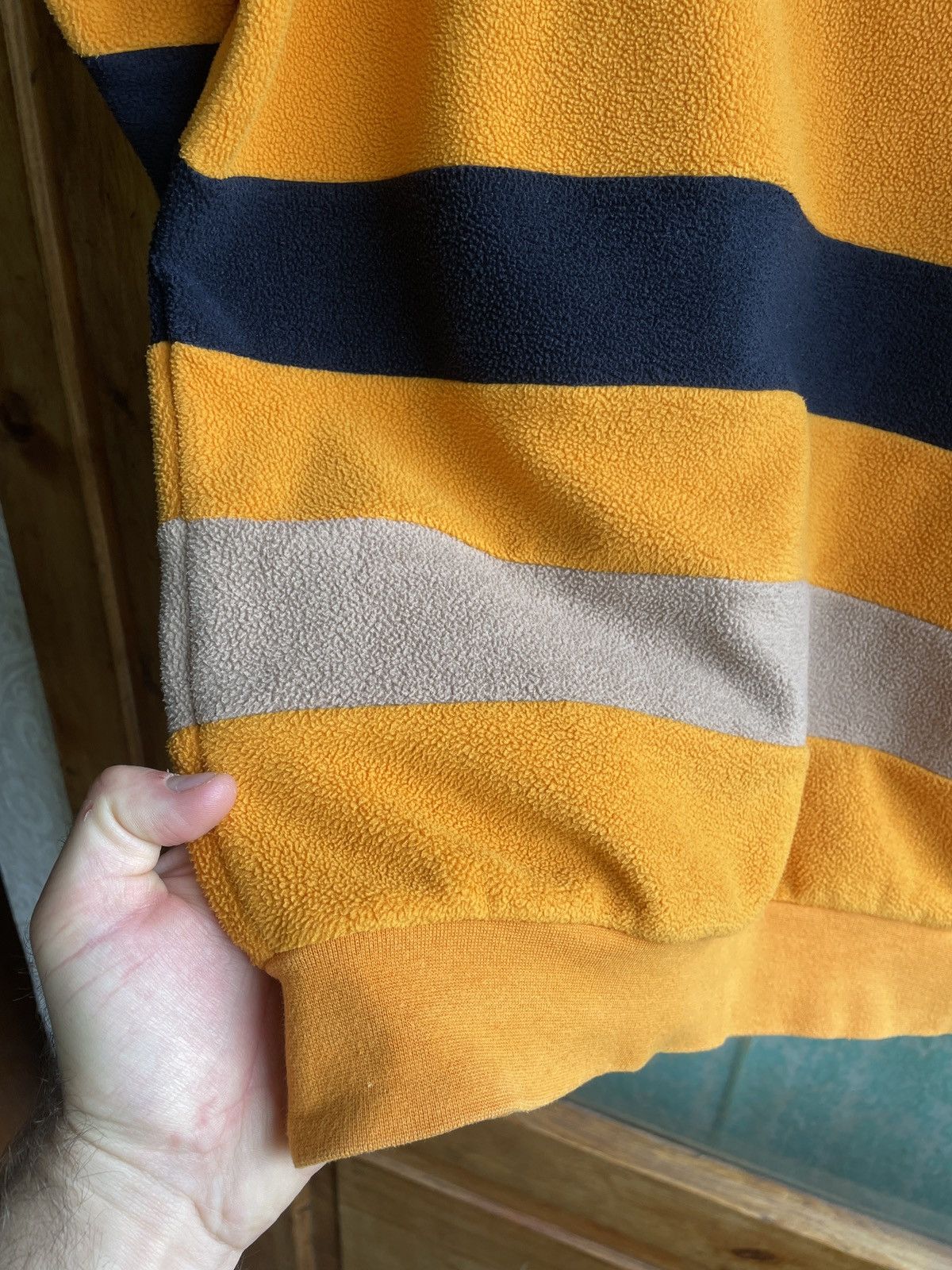 Patta Patta Micro Fleece Bahamas Sweater in Black & Yellow Size US M / EU 48-50 / 2 - 5 Thumbnail