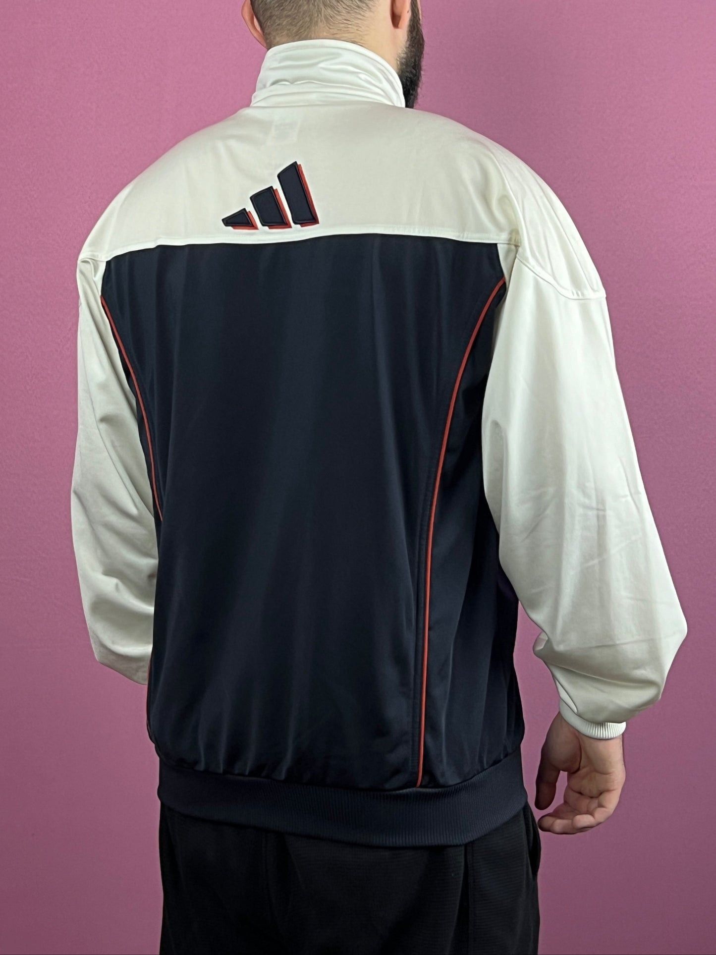 Adidas × Vintage 90s Adidas Back Logo Vintage Men's Track Jacket - XL Size US XL / EU 56 / 4 - 3 Thumbnail