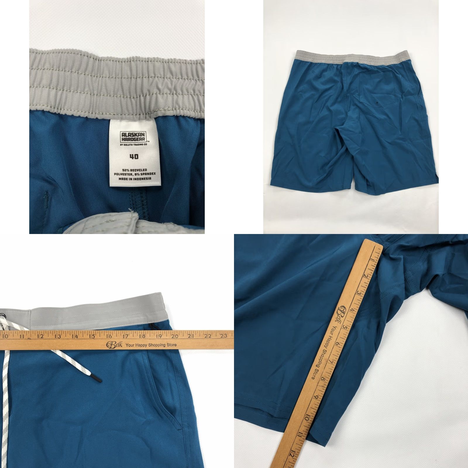 Vintage Alaskan Hardgear AKHG Men’s Swim Trunks Board Shorts Size 40 Teal Gray Size US 40 / EU 56 - 8 Thumbnail
