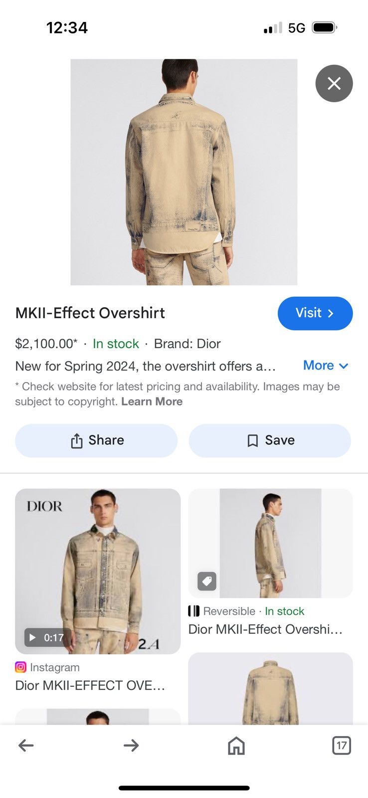 Dior DIOR overshirt SIZE 38 SEE REAL TAPE MEASUREMENTS IN PHOTOS Size US M / EU 48-50 / 2 - 2 Thumbnail