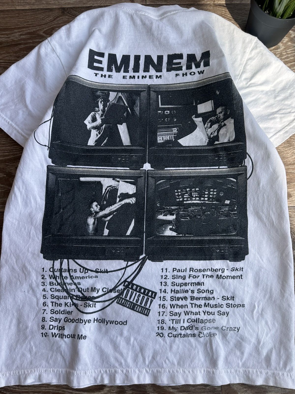 Eminem 🔥 The Eminem Show 2002 Vintage Rap T Shirt USA Tour Album Size US S / EU 44-46 / 1 - 2 Thumbnail