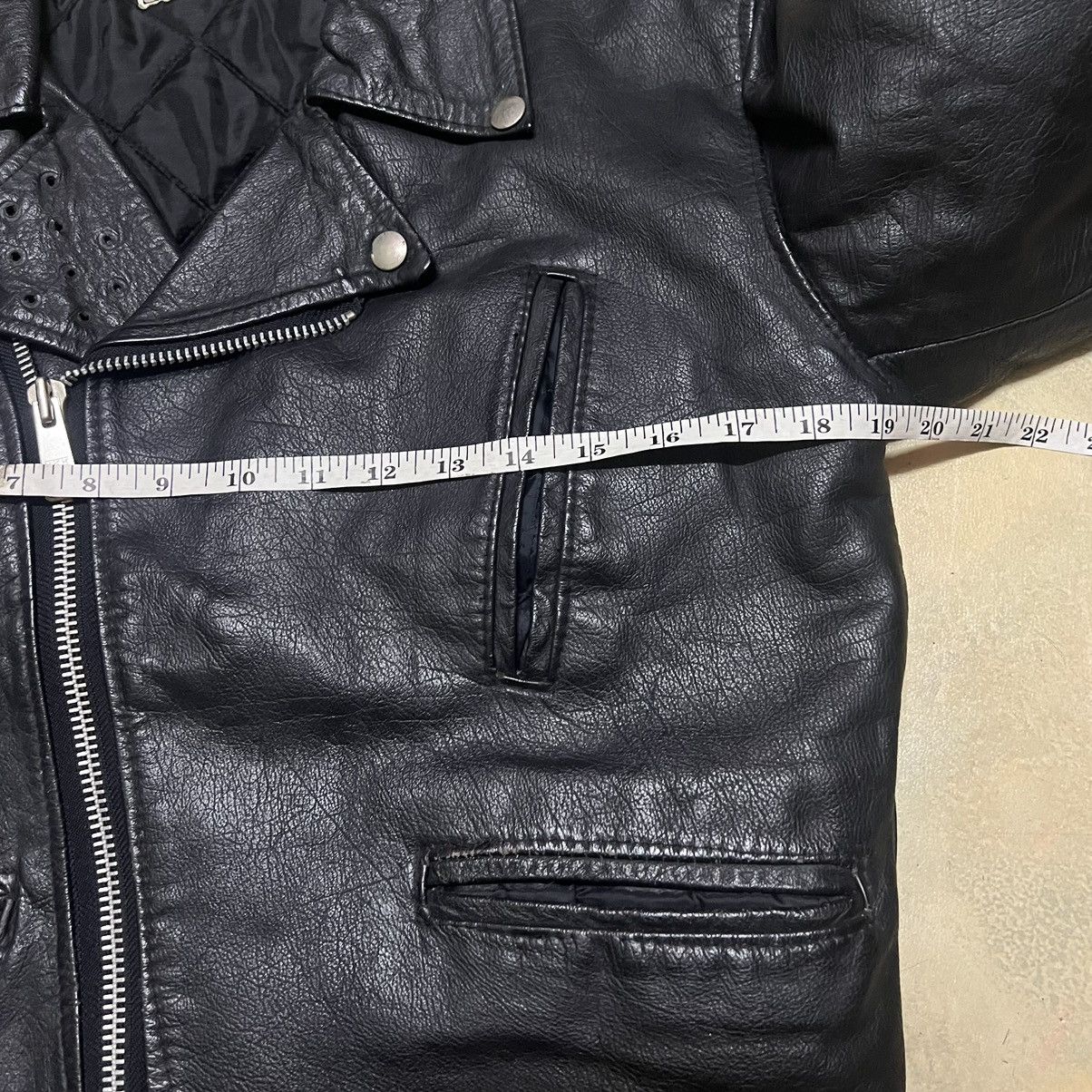 Japanese Brand Vintage Double Collar Punk Leather Jacket Size US XS / EU 42 / 0 - 11 Thumbnail