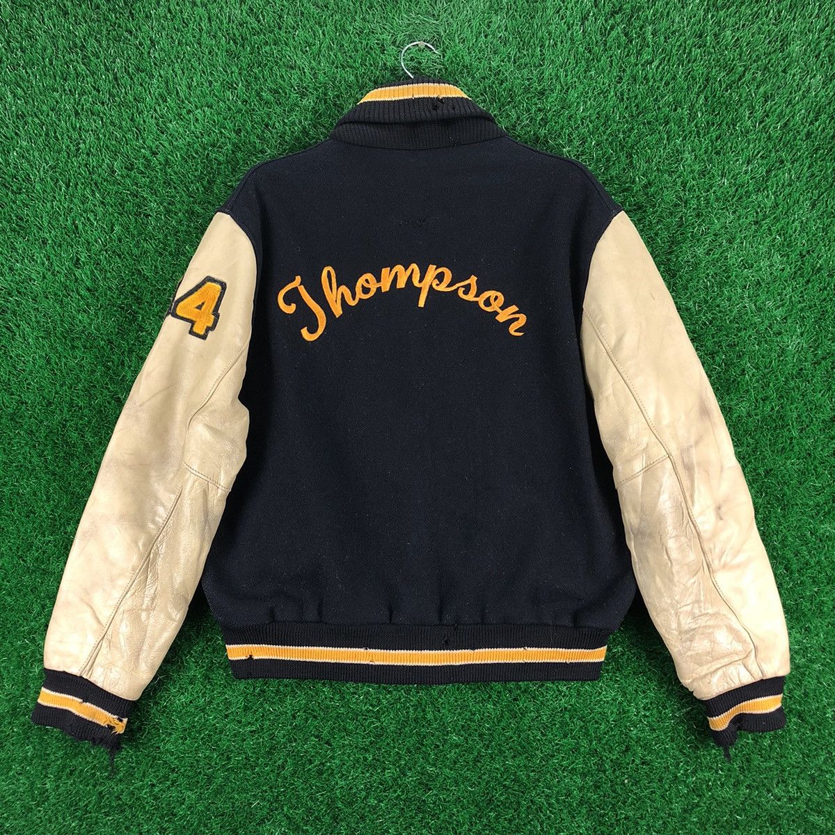 Dehen 1920 Vintage 90's Dehen 1920 Varsity Jacket Leather Sleeve Size US XL / EU 56 / 4 - 5 Thumbnail