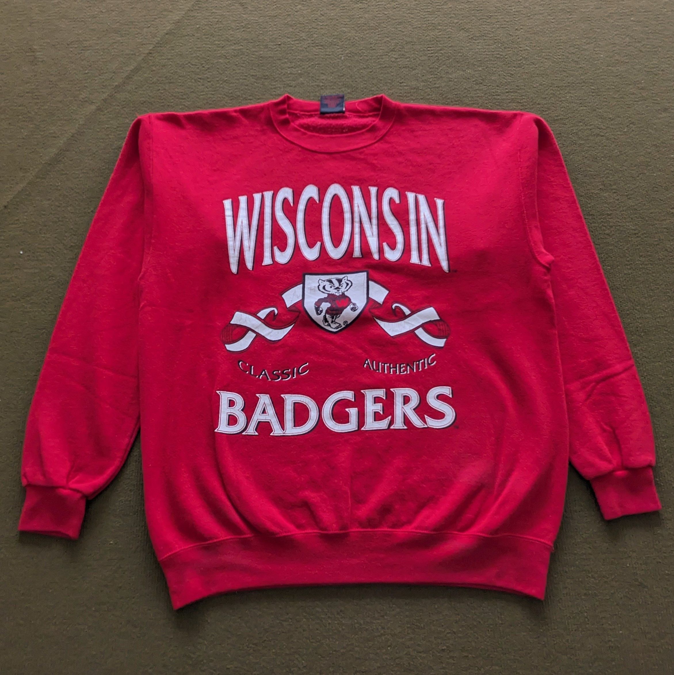 Other Vintage University WISCONSIN BADGERS Crewneck Sweatshirt Size US L / EU 52-54 / 3 - 1 Thumbnail