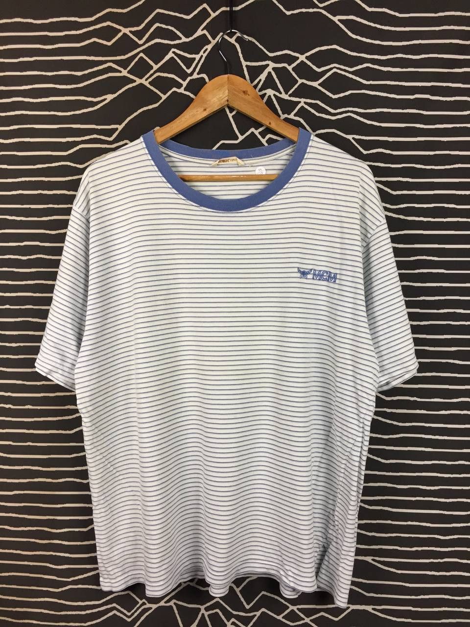 MCM Vtg MCM Modern Creation München Légère Striped Tee Size US XL / EU 56 / 4 - 1 Thumbnail