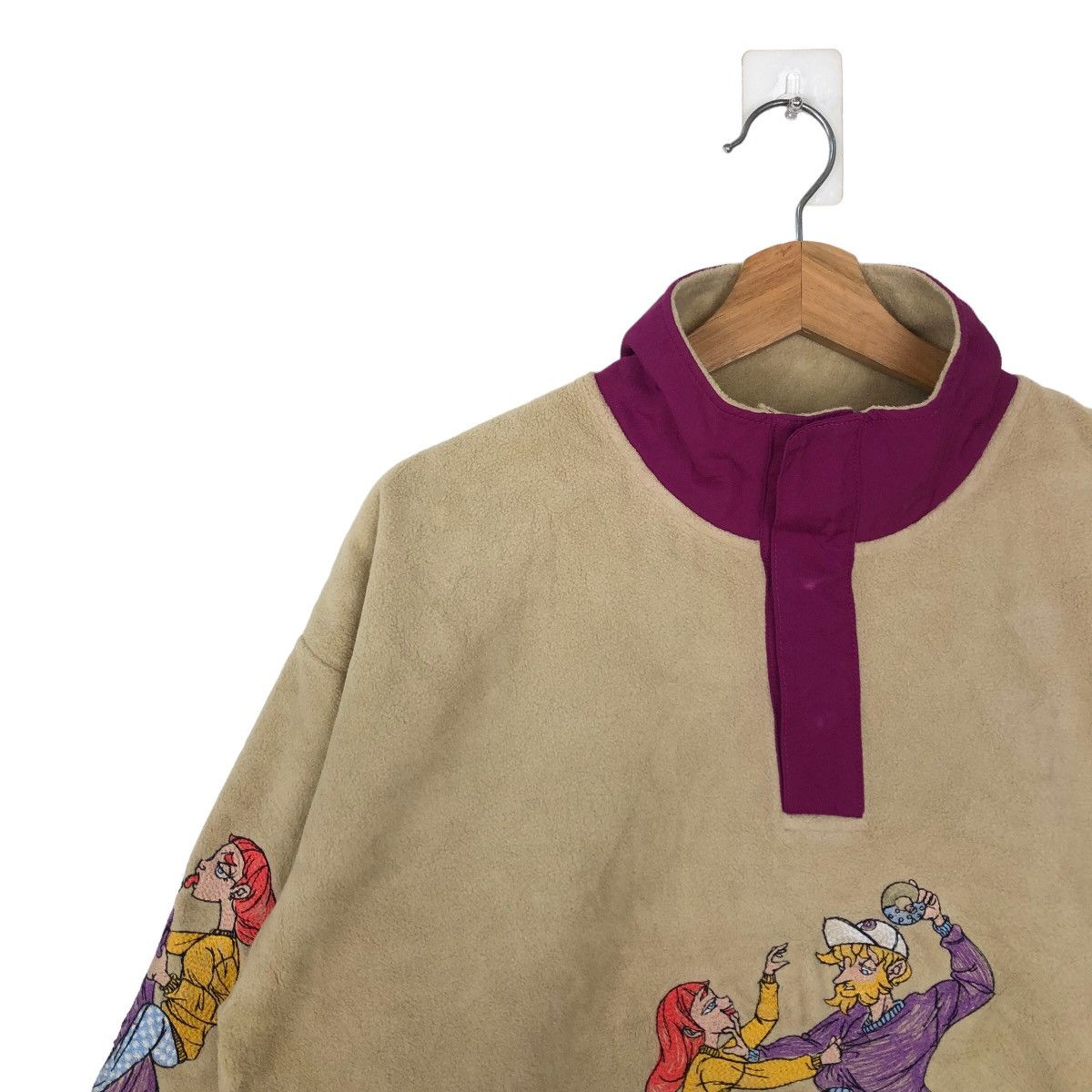 Cartoon Network VINTAGE ANORAK FLEECE JCKET CARTOON BIG LOGO LEFT ALONE Size US M / EU 48-50 / 2 - 6 Thumbnail
