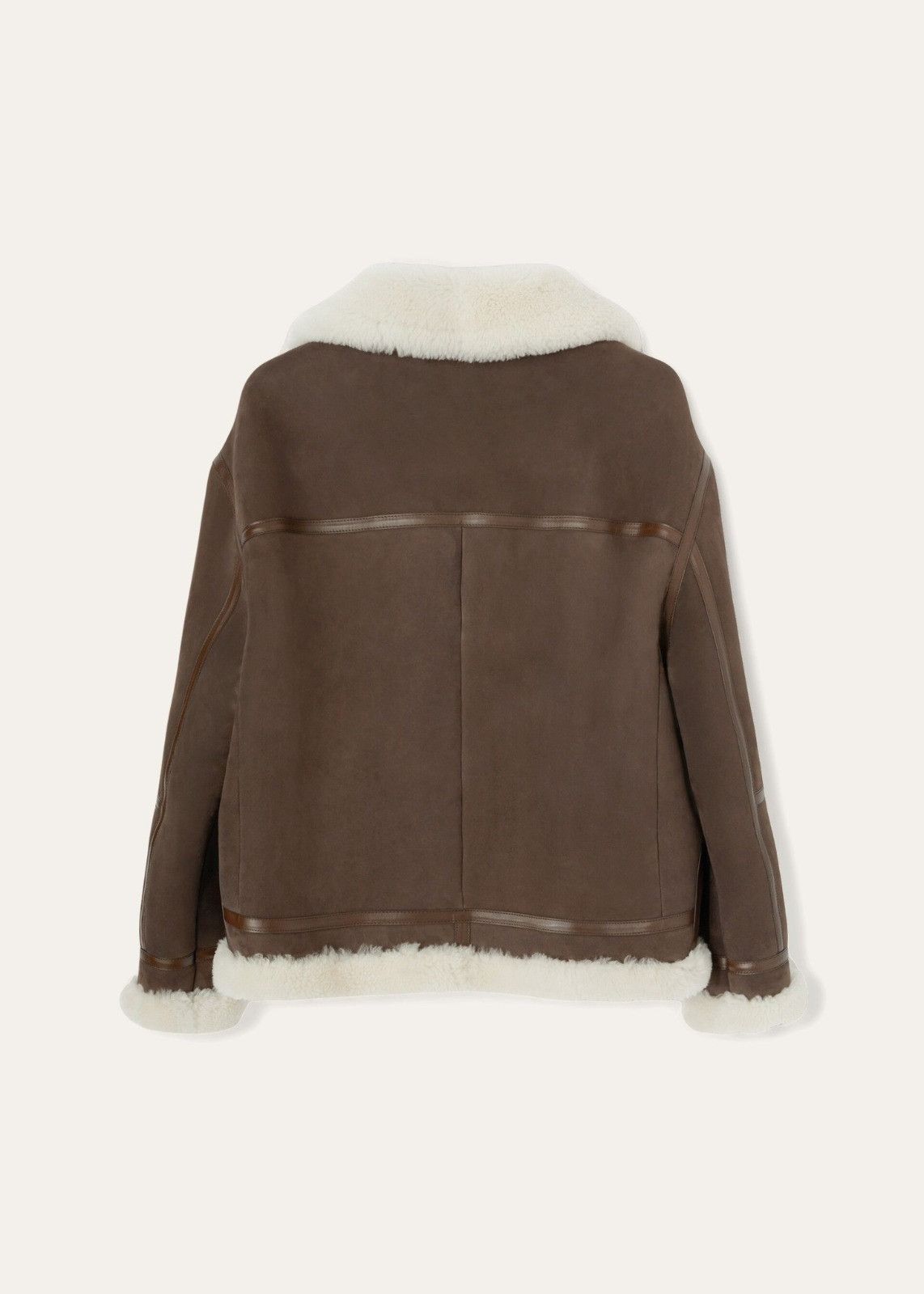 Loro Piana o1srvl11e1224 Monterosa Shearling Bomber Jacket in Brown Size US L / EU 52-54 / 3 - 2 Thumbnail