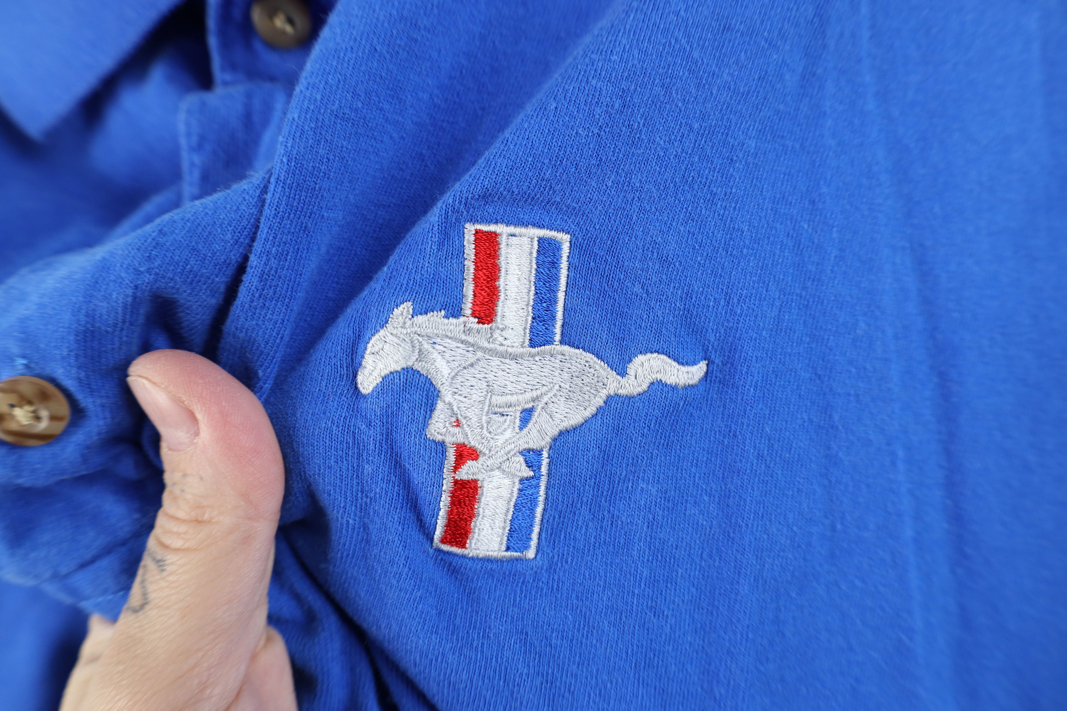 Vintage Vintage 90s Ford Motor Co Mustang Collared Golf Polo Shirt Size US XXL / EU 58 / 5 - 4 Thumbnail