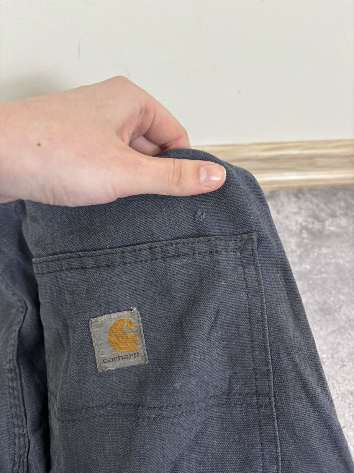 Carhartt Carhartt Men’s Navy Blue Carpenter Pants Dungaree Fit Size US 32 / EU 48 - 8 Thumbnail
