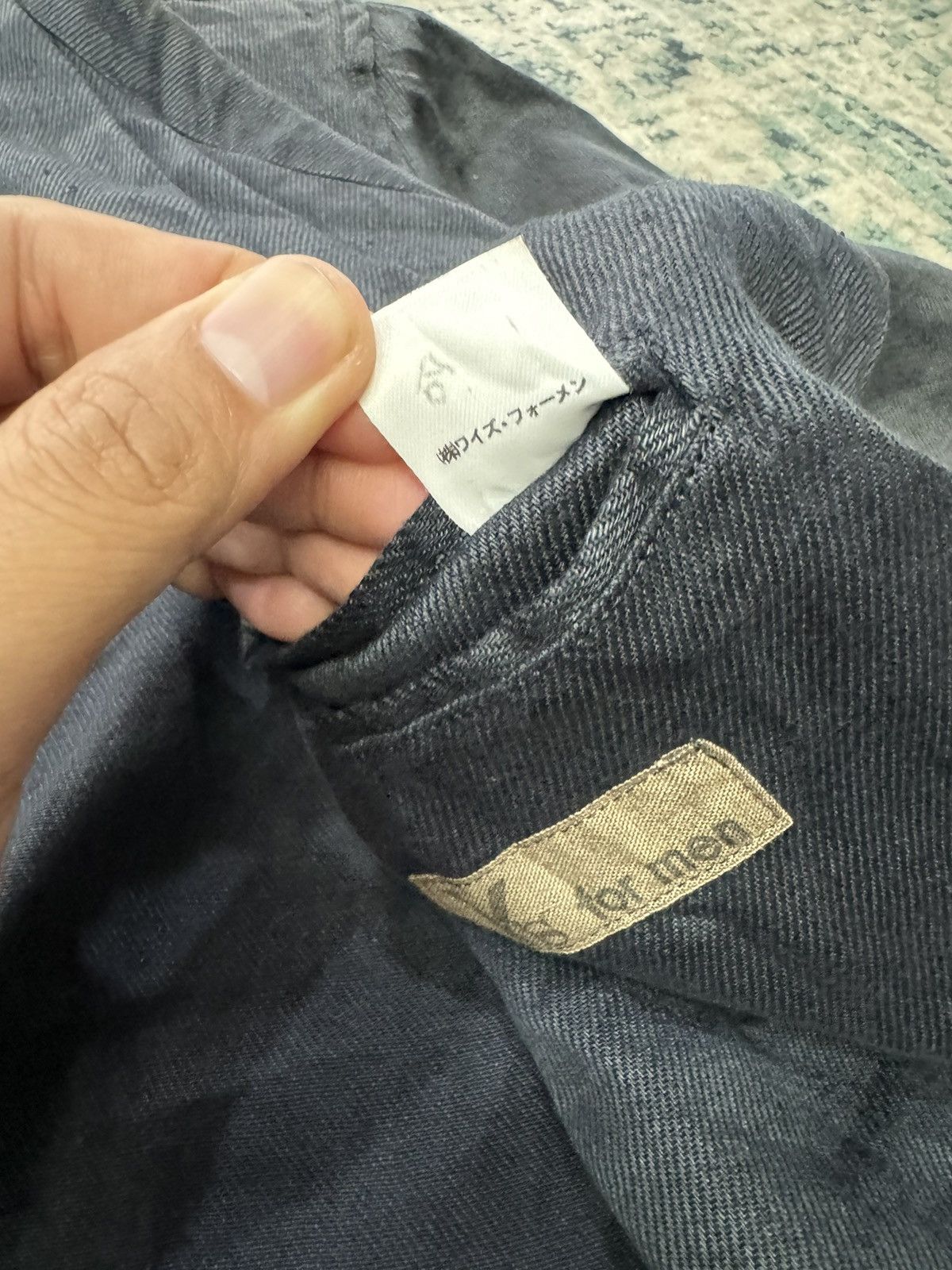 Other Y'S FOR MEN WOOL RAYON LONG-SLEEVED GABARDINEJACKET Size US L / EU 52-54 / 3 - 9 Thumbnail