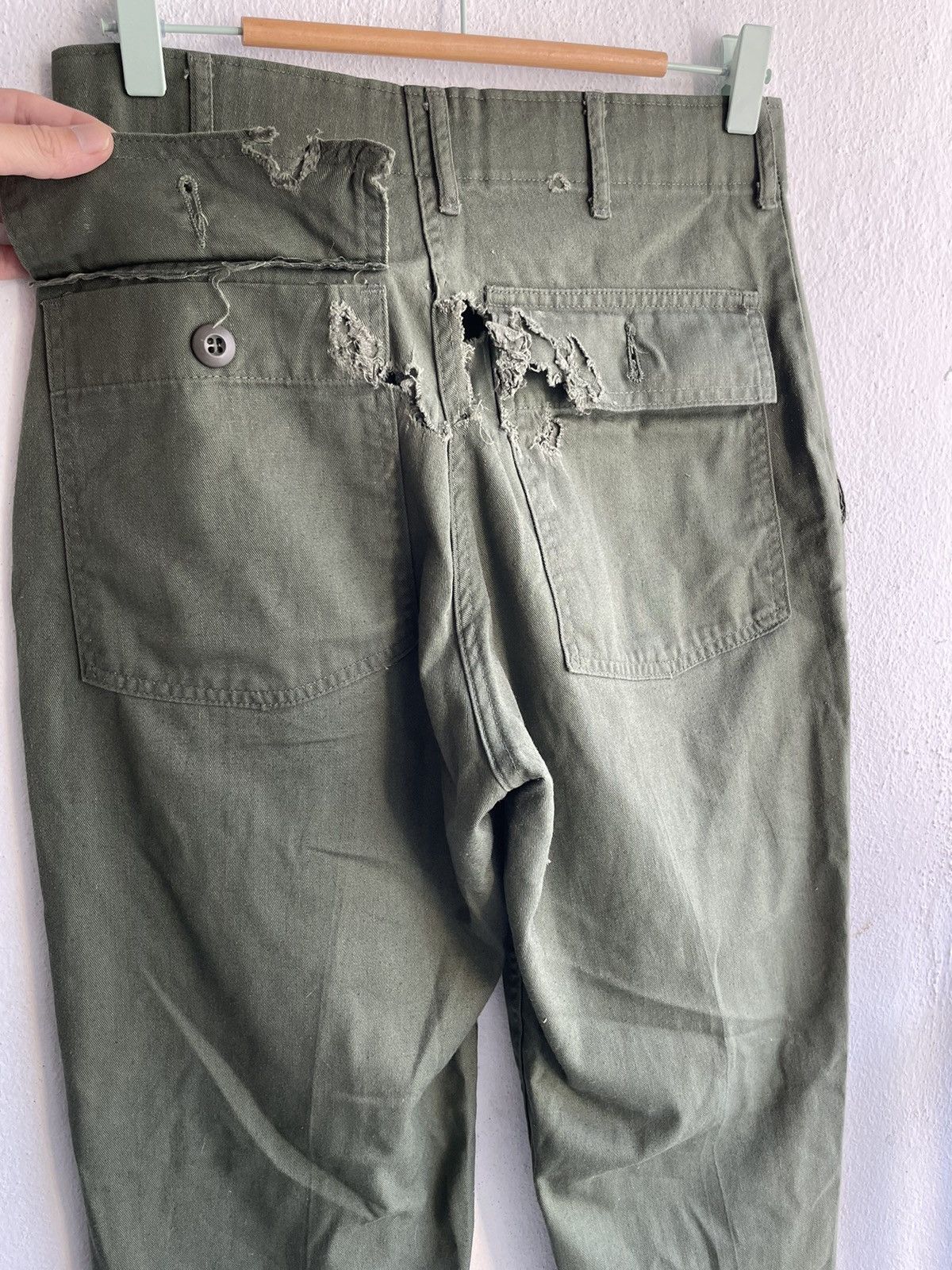 Orslow RIP🔥70s 0G 507 Vietnam Fatigue Trousers Pants Green 30X27 Size US 29 - 13 Thumbnail