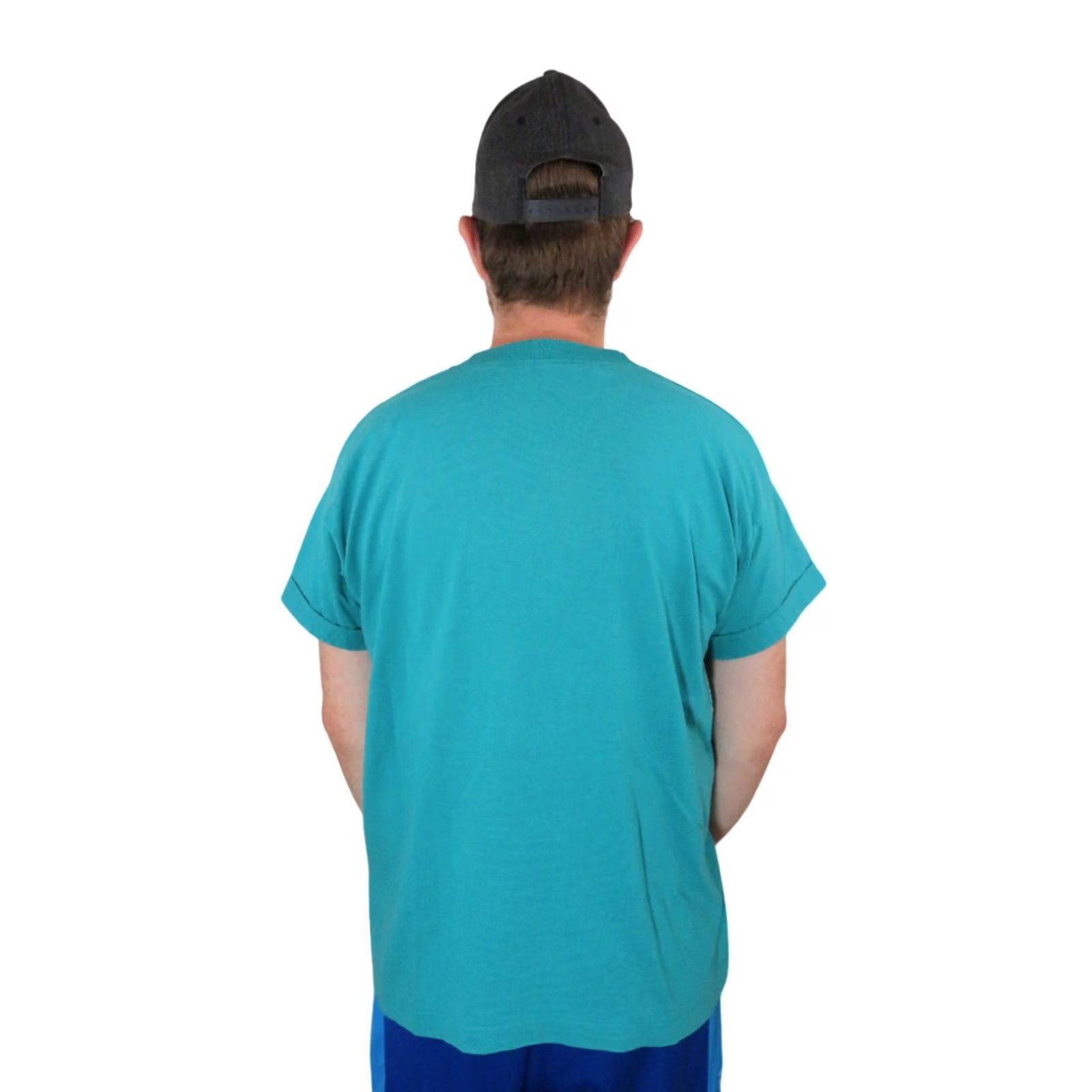 Vintage VINTAGE Embellished Beaded 3D T Shirt Mens XL Blue Geometric 90s 80s Band Concert Screen Stars Hanes Size US XL / EU 56 / 4 - 2 Thumbnail