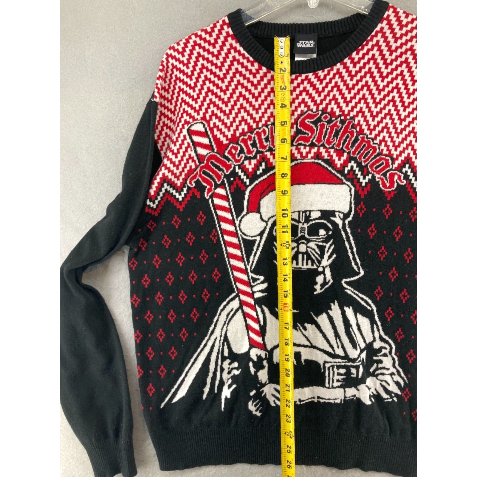 Star Wars Star Wars Darth Vader Christmas Sweater XL Graphic Print Long Sleeve Crew Neck Casual Mens Size US XL / EU 56 / 4 - 3 Thumbnail