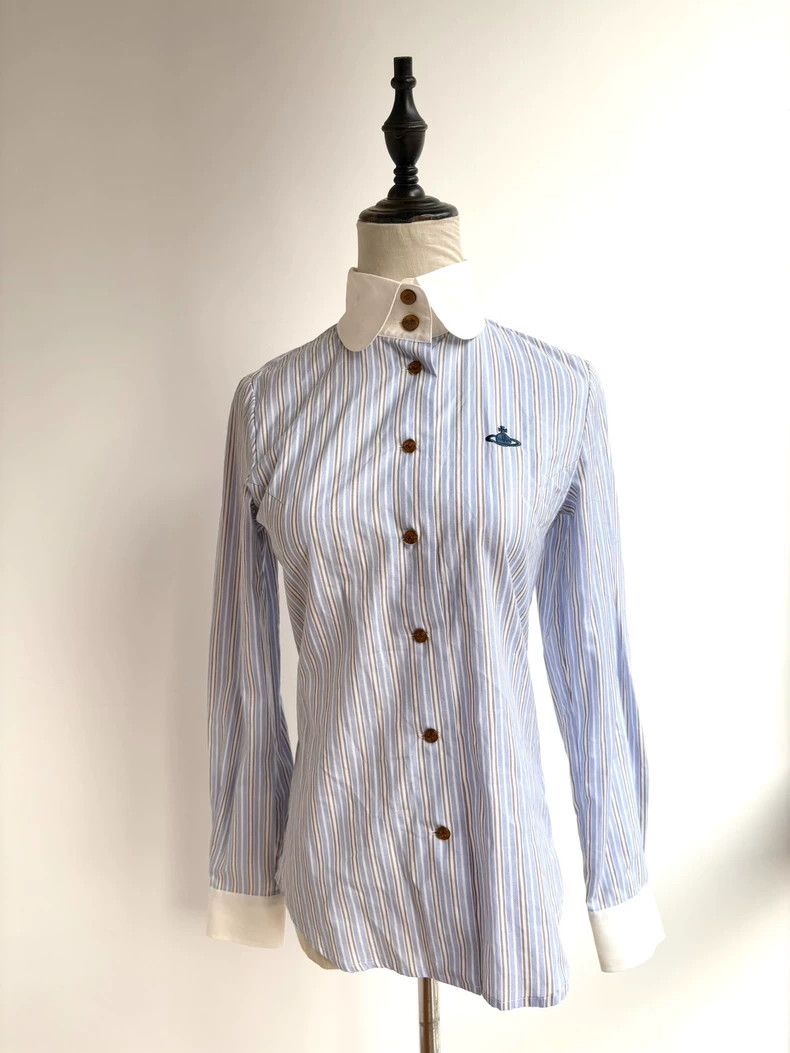 Vivienne Westwood Vivienne Westwood size1 Yuanbao holds a doll in a blue stri Size M / US 6-8 / IT 42-44 - 1 Thumbnail