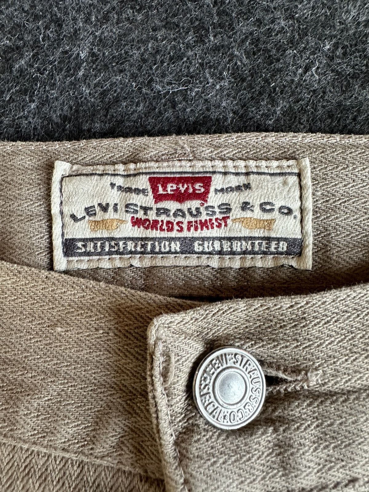Levi's Limited Levis 443 Italy Brown Vintage Denim D519 Size US 32 / EU 48 - 13 Thumbnail