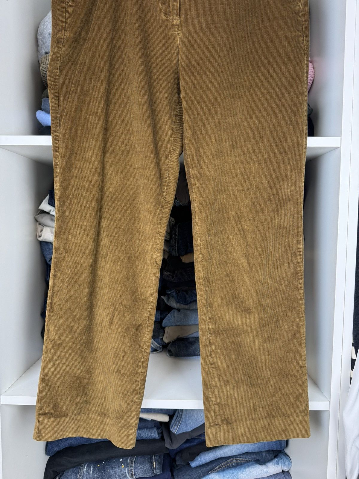Weekend Max Mara Weekend Max Mara High-Waisted Capri Corduroy Pants Stretch Size 28" / US 6 / IT 42 - 9 Thumbnail