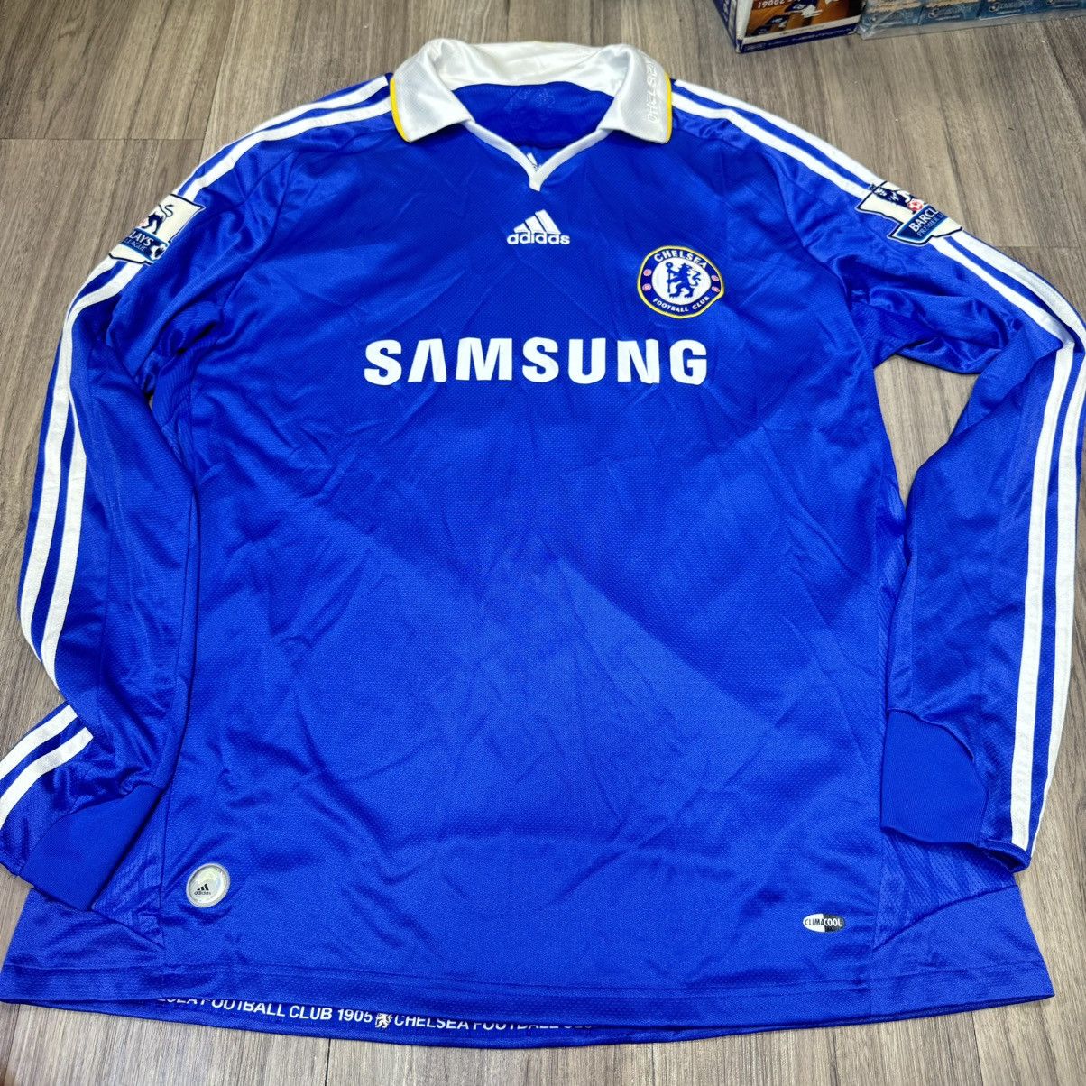 Adidas Chelsea 08/09 home Longsleeves shirt #8 Lampard Size US XL / EU 56 / 4 - 1 Thumbnail