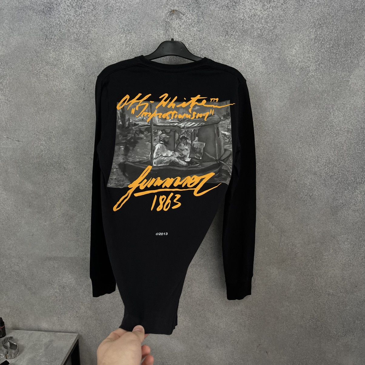 Off-White Off White Black Longsleeve Big Logo Streetwear Rare Size US XS / EU 42 / 0 - 3 Thumbnail